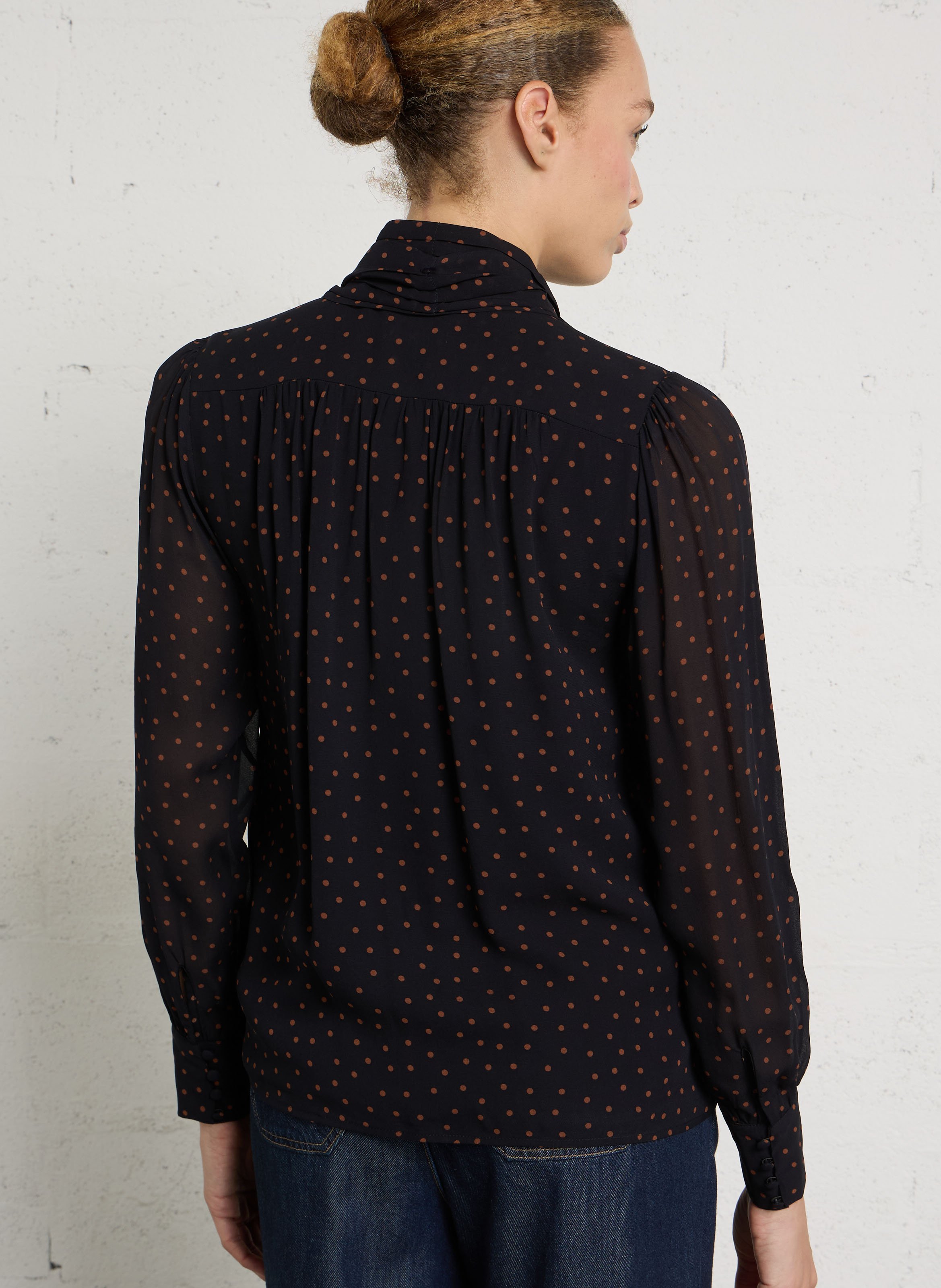 Blouse col lavallière spirit MAISON 123 Bleu