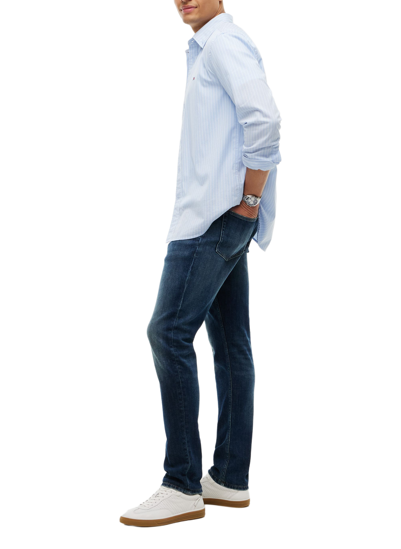 Jean droit uni TOMMY HILFIGER Blue