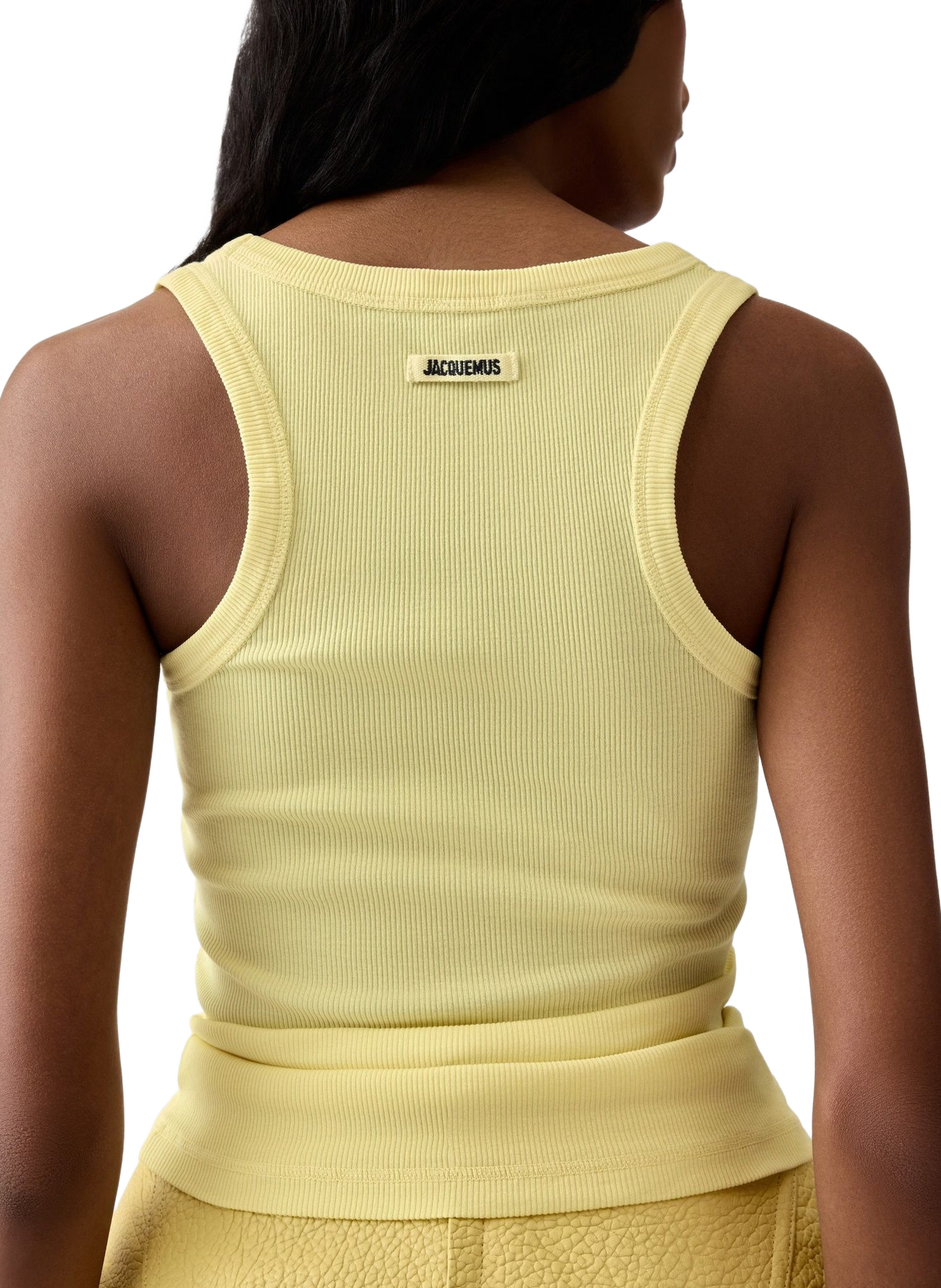 Le débardeur Gros Grain en coton JACQUEMUS Yellow