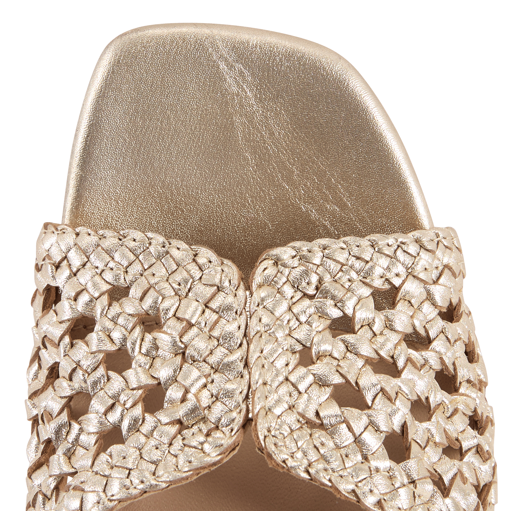 Leren sandalen met hak LA FEE MARABOUTEE Geel