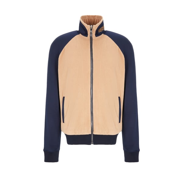 Veste de survêtement à logo en coton mélangé