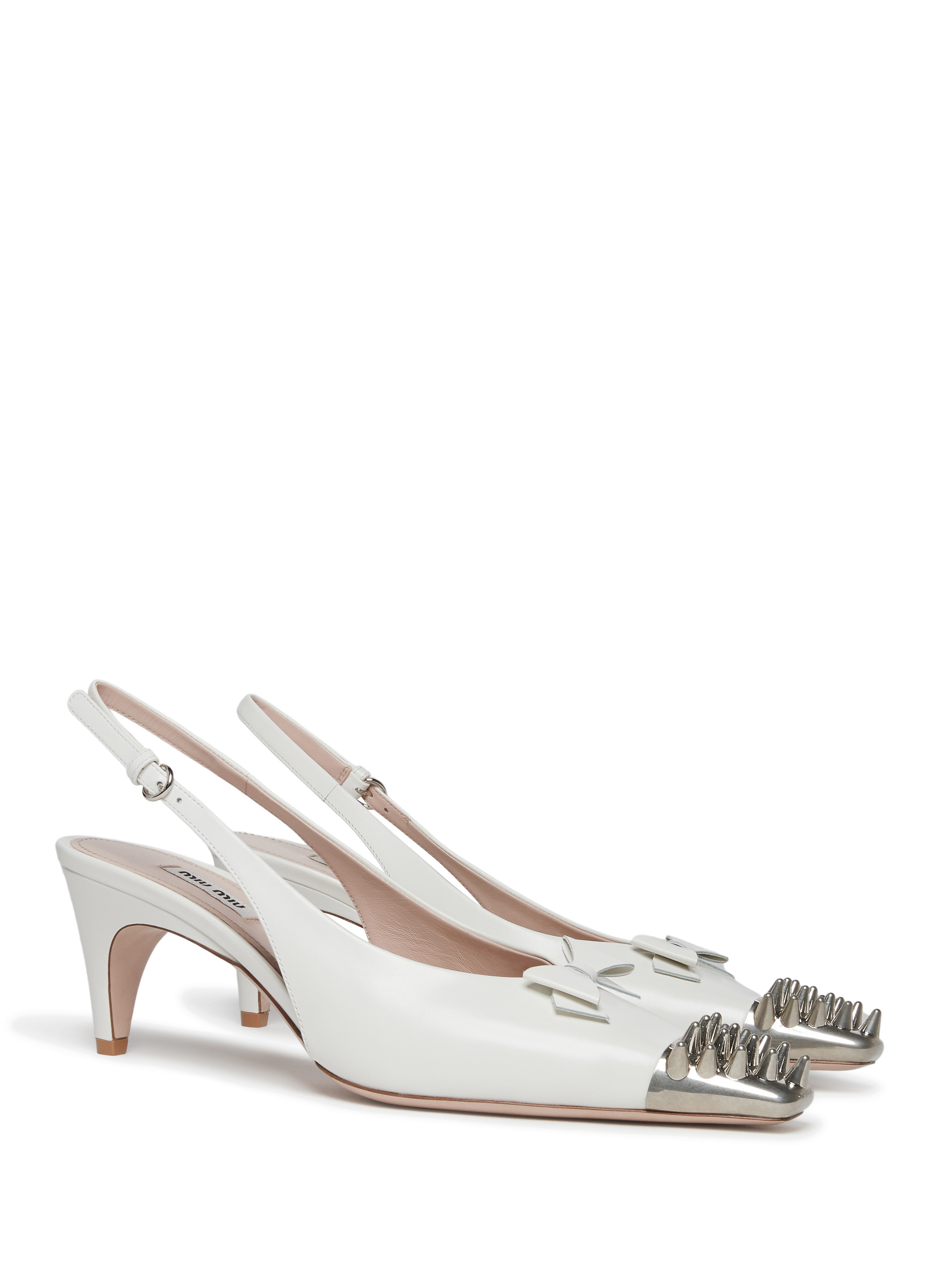 Slingback en cuir de veau