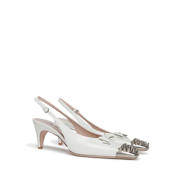 Slingback en cuir de veau