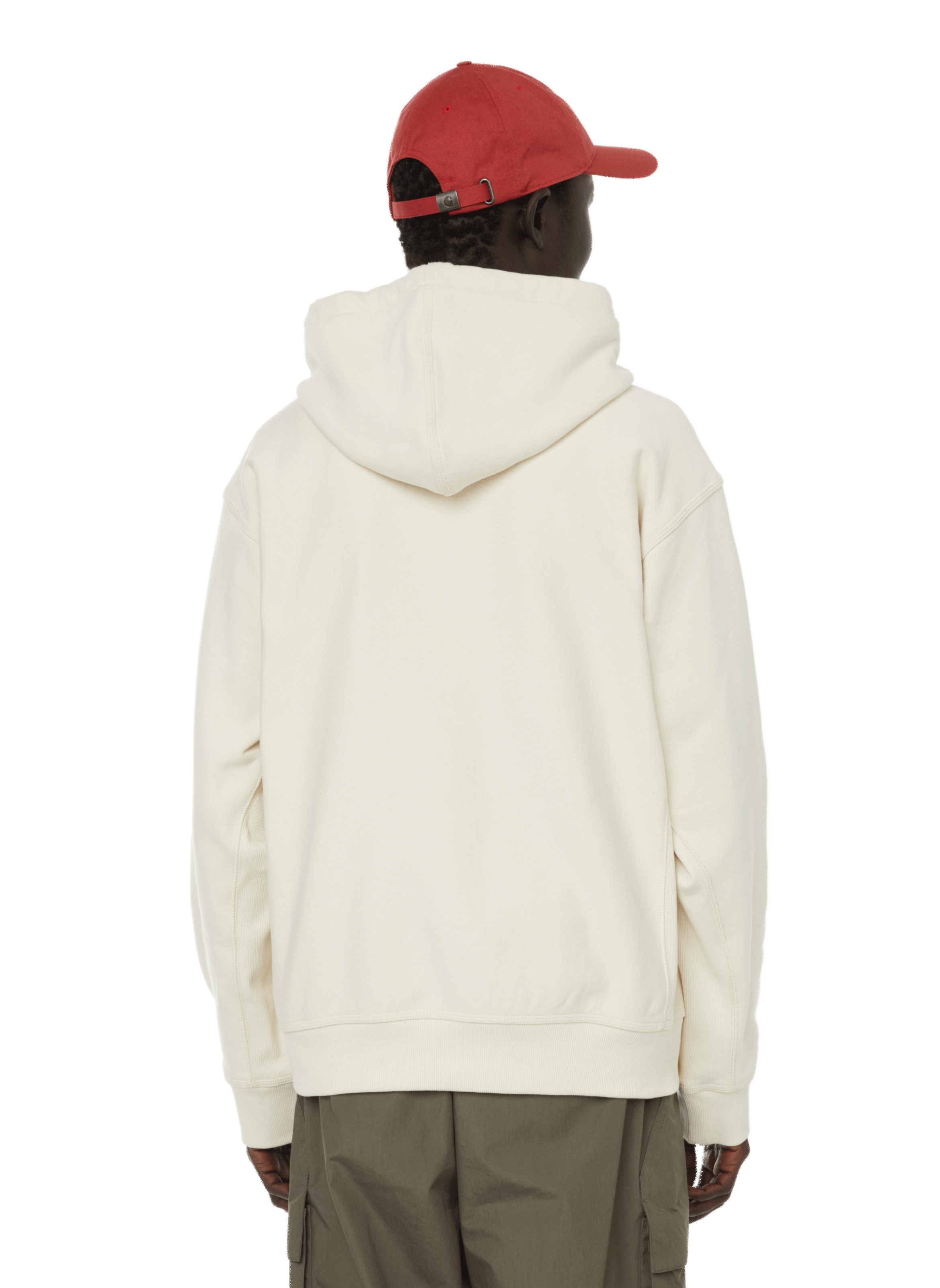 Hoodie American Script en coton mélangé CARHARTT WIP Beige