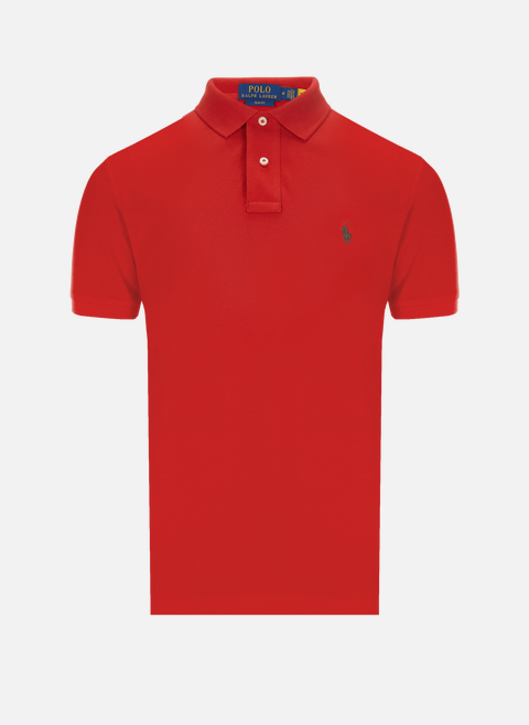 قميص Polo من القطن باللون الأحمر RALPH LAUREN 
