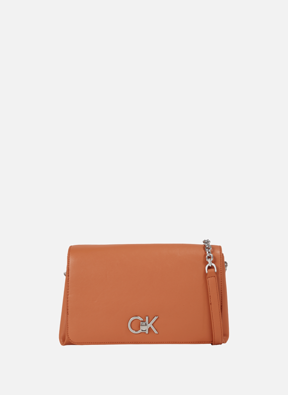 Calvin Klein Brown CK Logo Canvas Crossbody