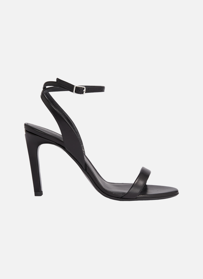 CALVIN KLEIN leather heeled sandals