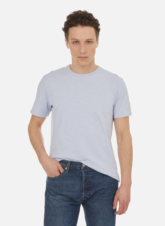 CLOSED T-shirt en coton Bleu