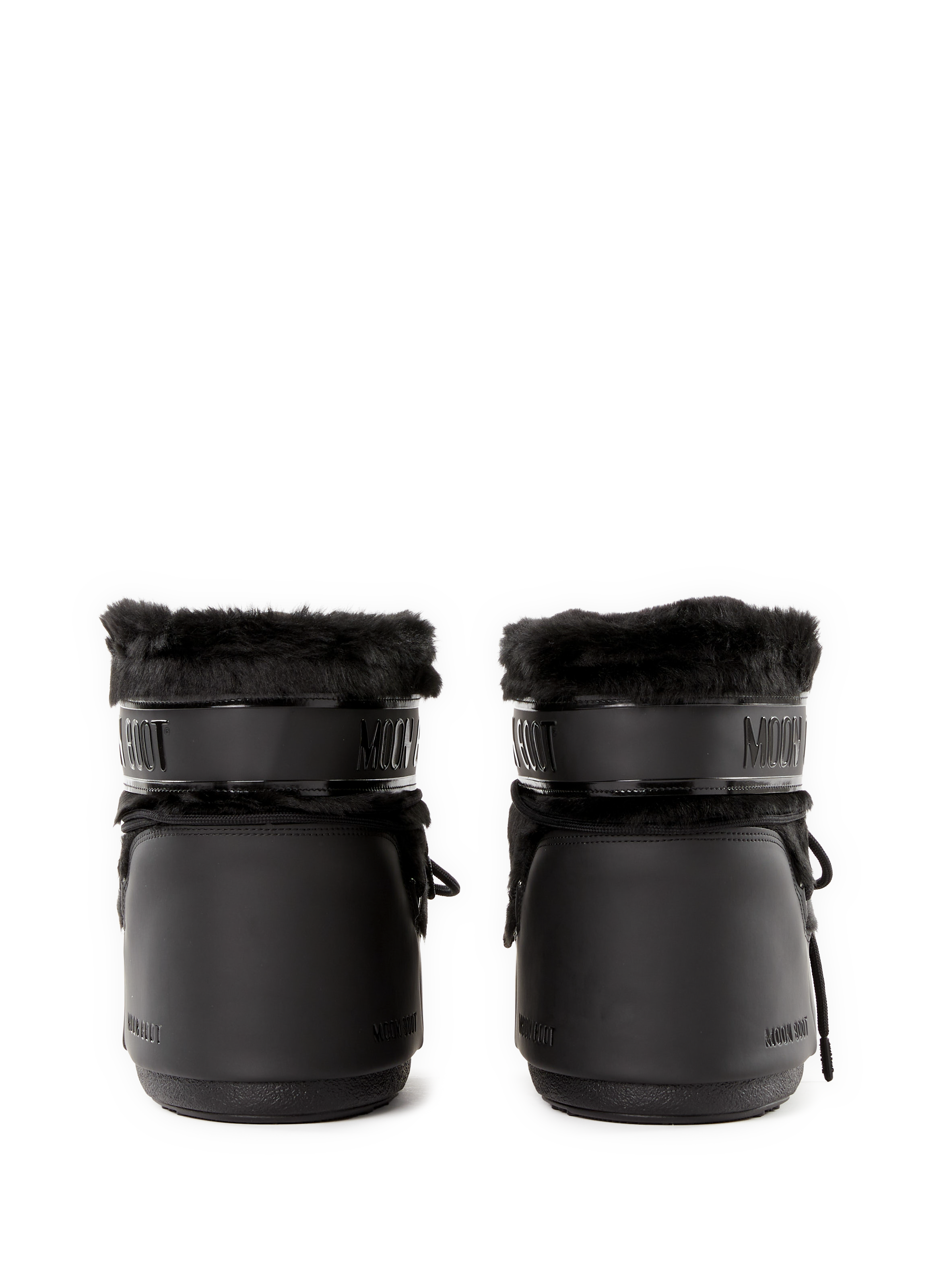 Icon Low Fur Effect Boots MOON BOOT Black