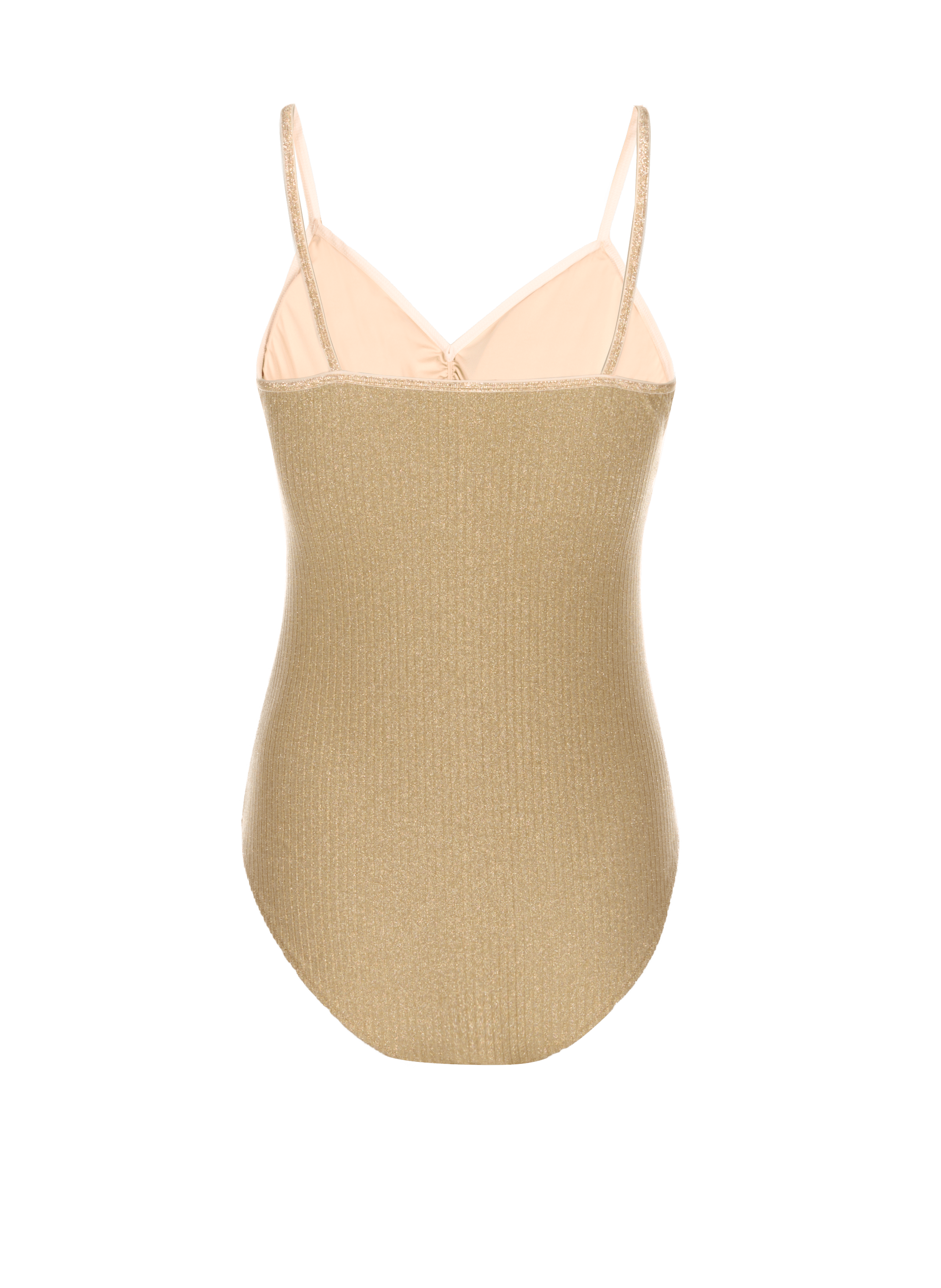 Sequinned body Beige