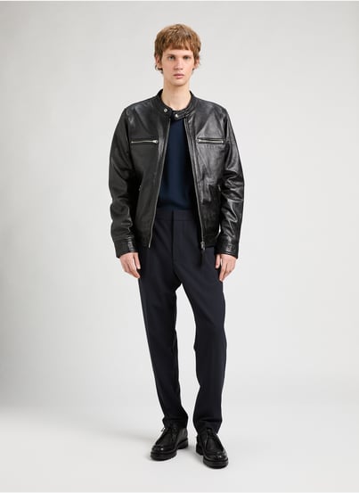 Veste en cuir Newport SCHOTT Veste en cuir Newport SCHOTT