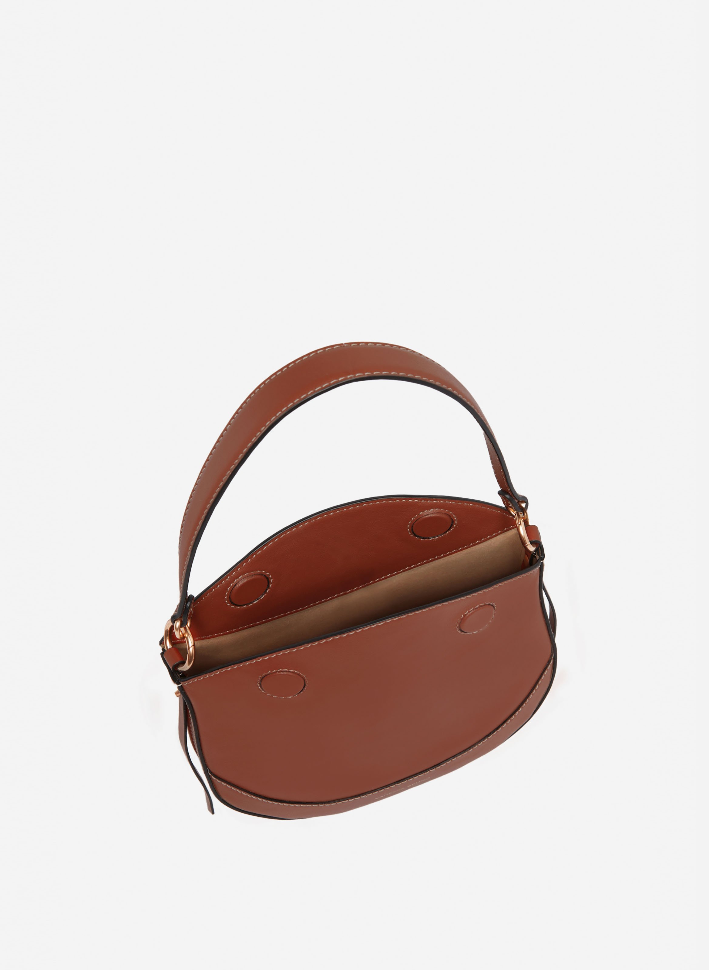 Petit Sac Daily En Cuir VANESSA BRUNO Marron