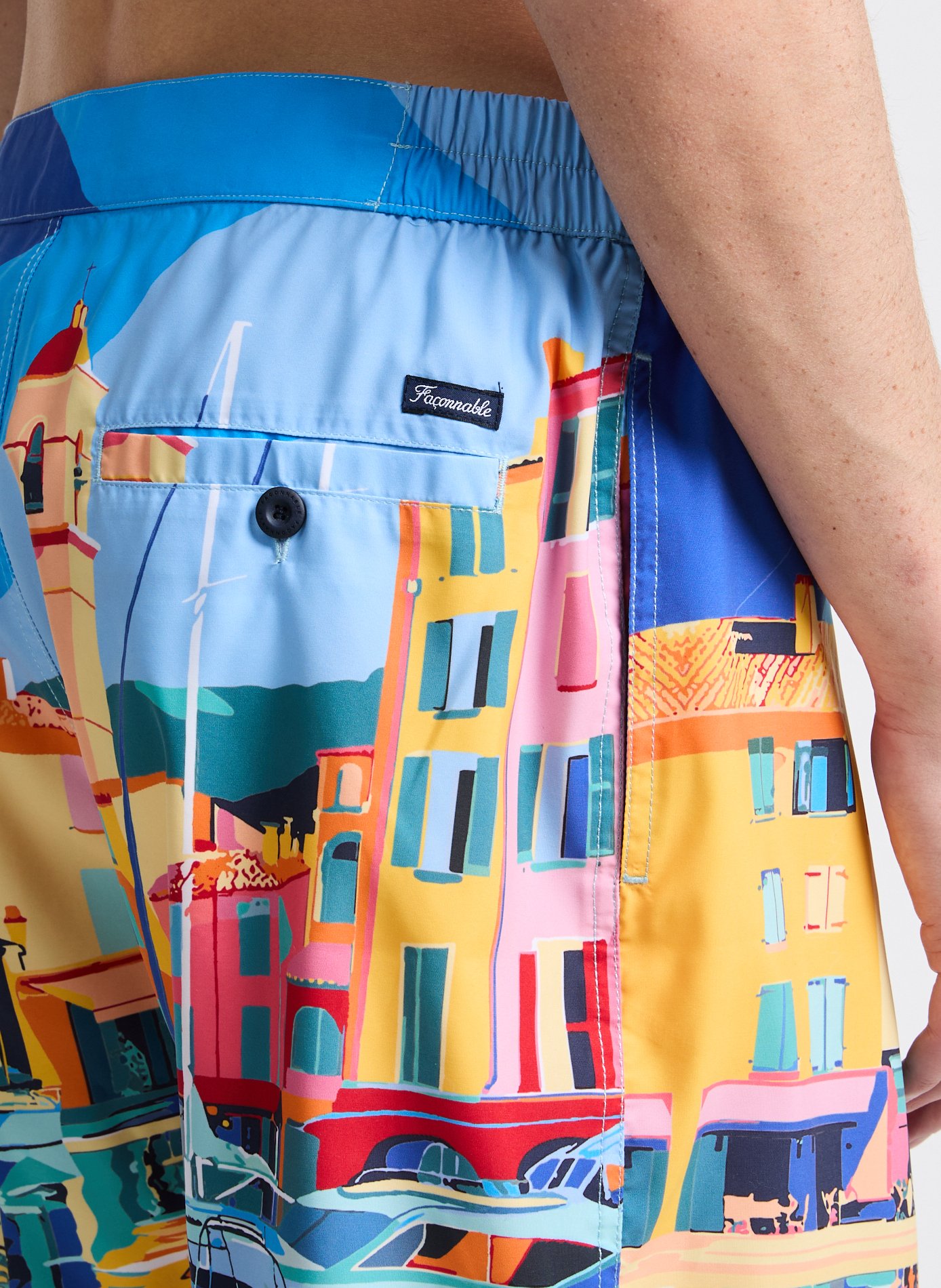 Printed shorts FACONNABLE Blue