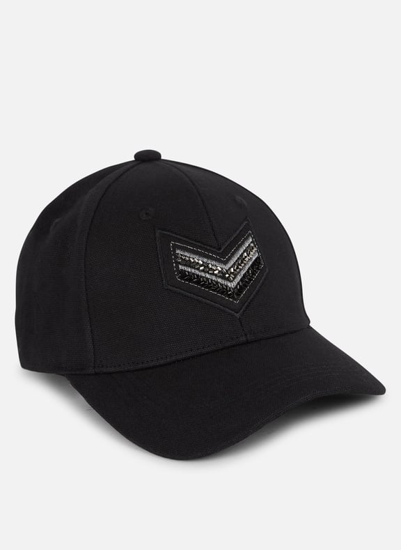Casquette brodée en coton Noir by IKKS IKKS Casquette brodée en coton Noir