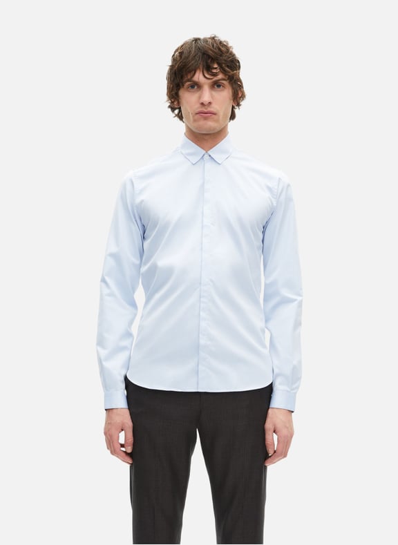 Chemise en coton col classique Bleu by THE KOOPLES THE KOOPLES Chemise en coton col classique Bleu