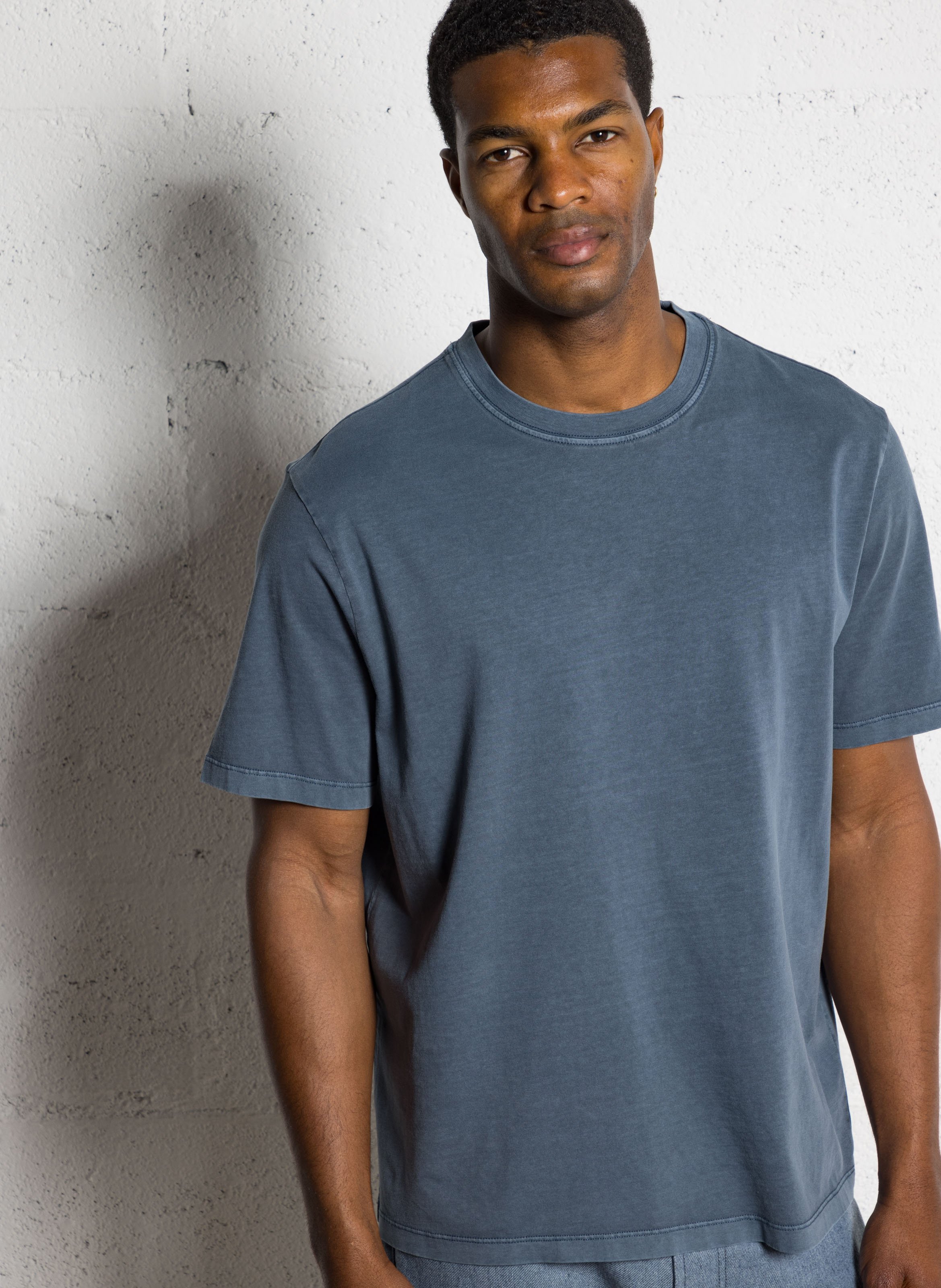 Tee-shirt col rond manches courtes IKKS Bleu