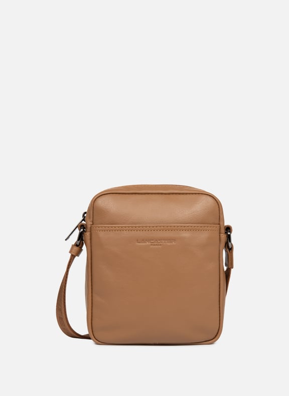 Mini crossbody bag - Soft Vintage Homme Brown by LANCASTER LANCASTER Mini crossbody bag - Soft Vintage Homme Brown