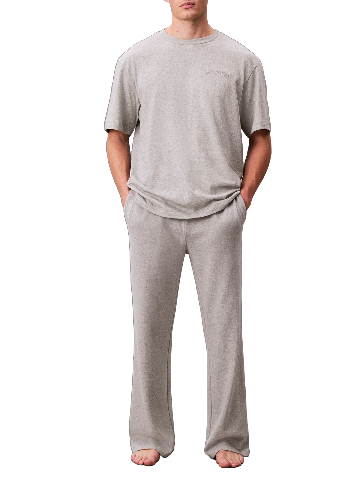 Cotton Trousers CALVIN KLEIN Grey