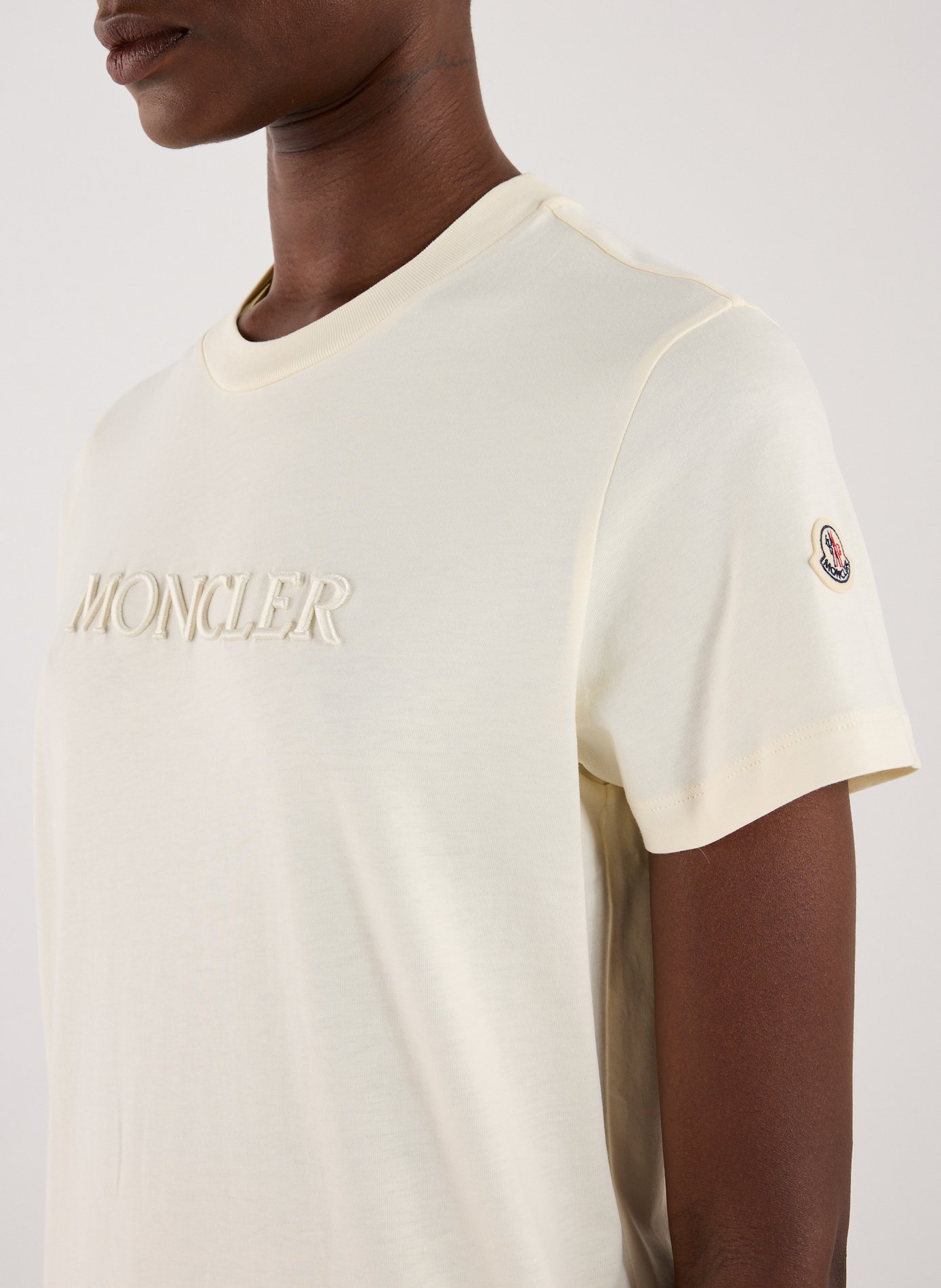 Cotton Logo T-shirt MONCLER White