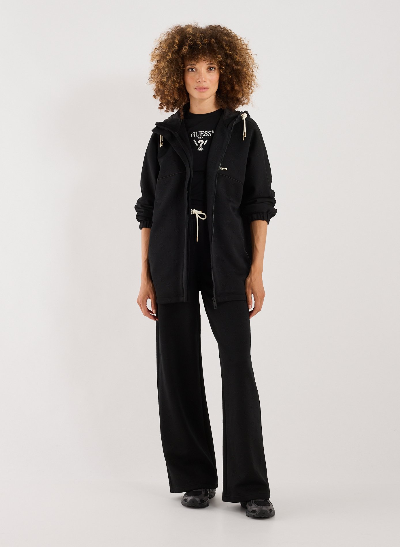 Loose printed Trousers GUESS Black