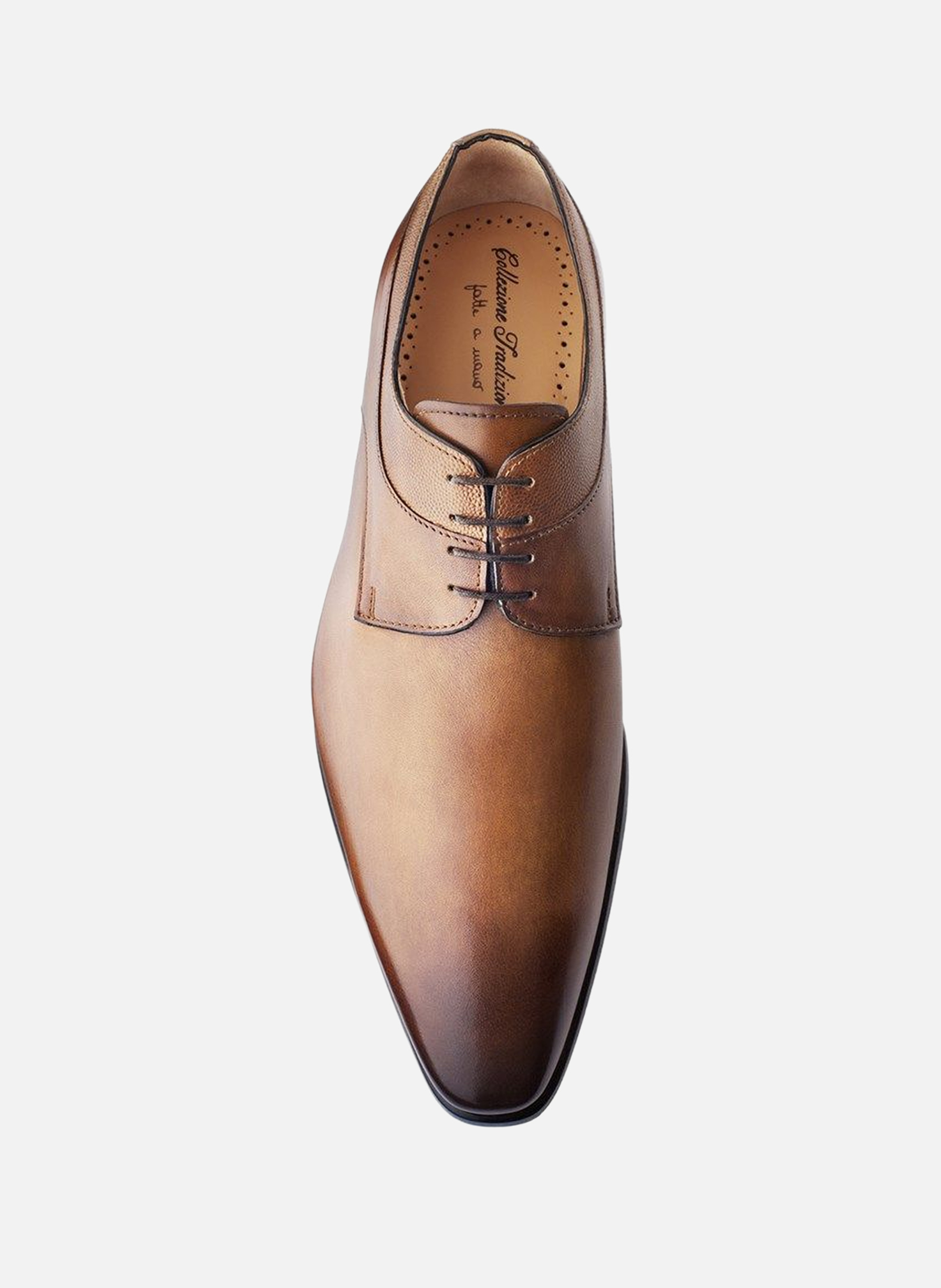 Derby cuir umberto FINSBURY Marron