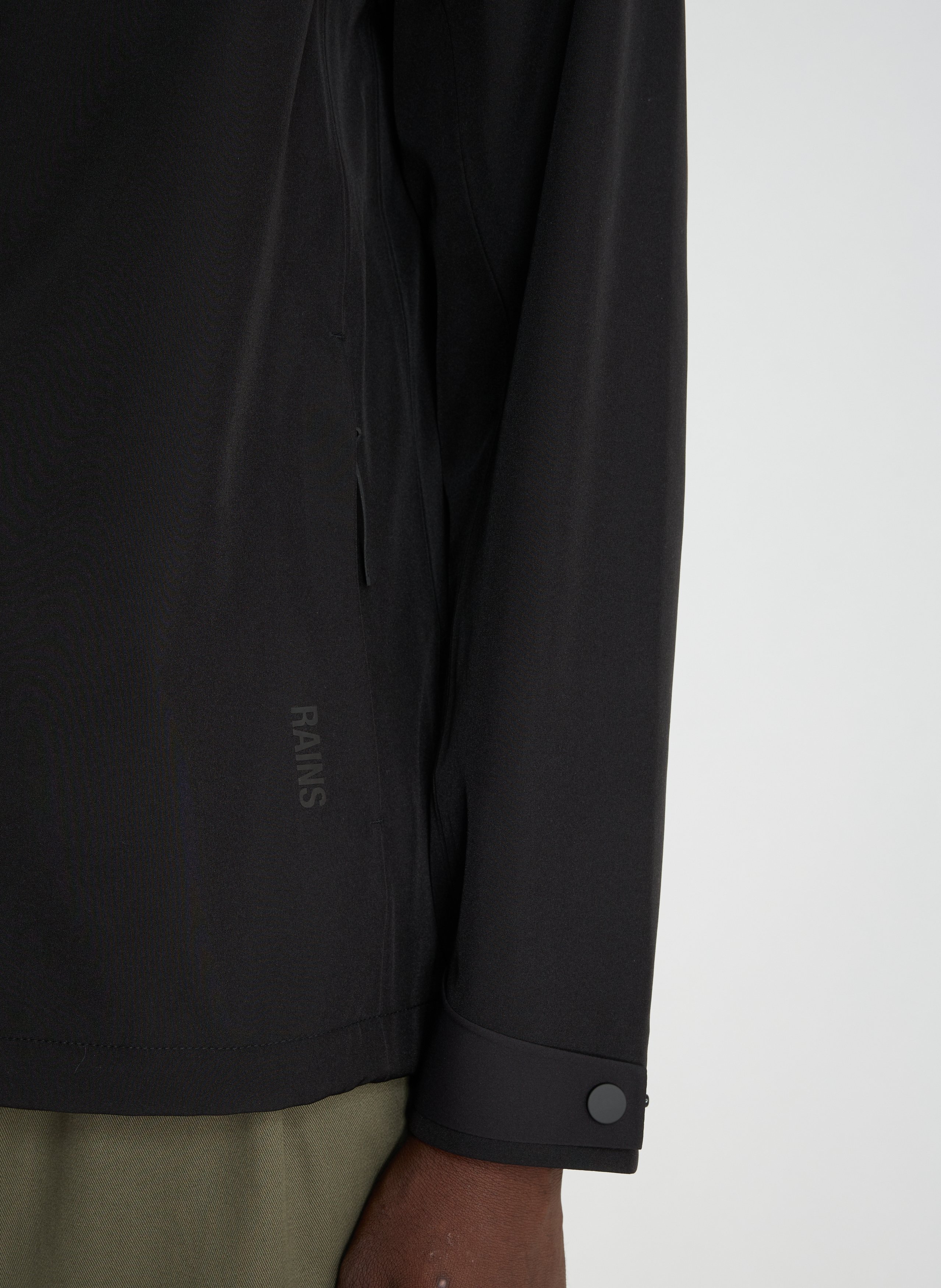 Hooded knit sweater RAINS Black