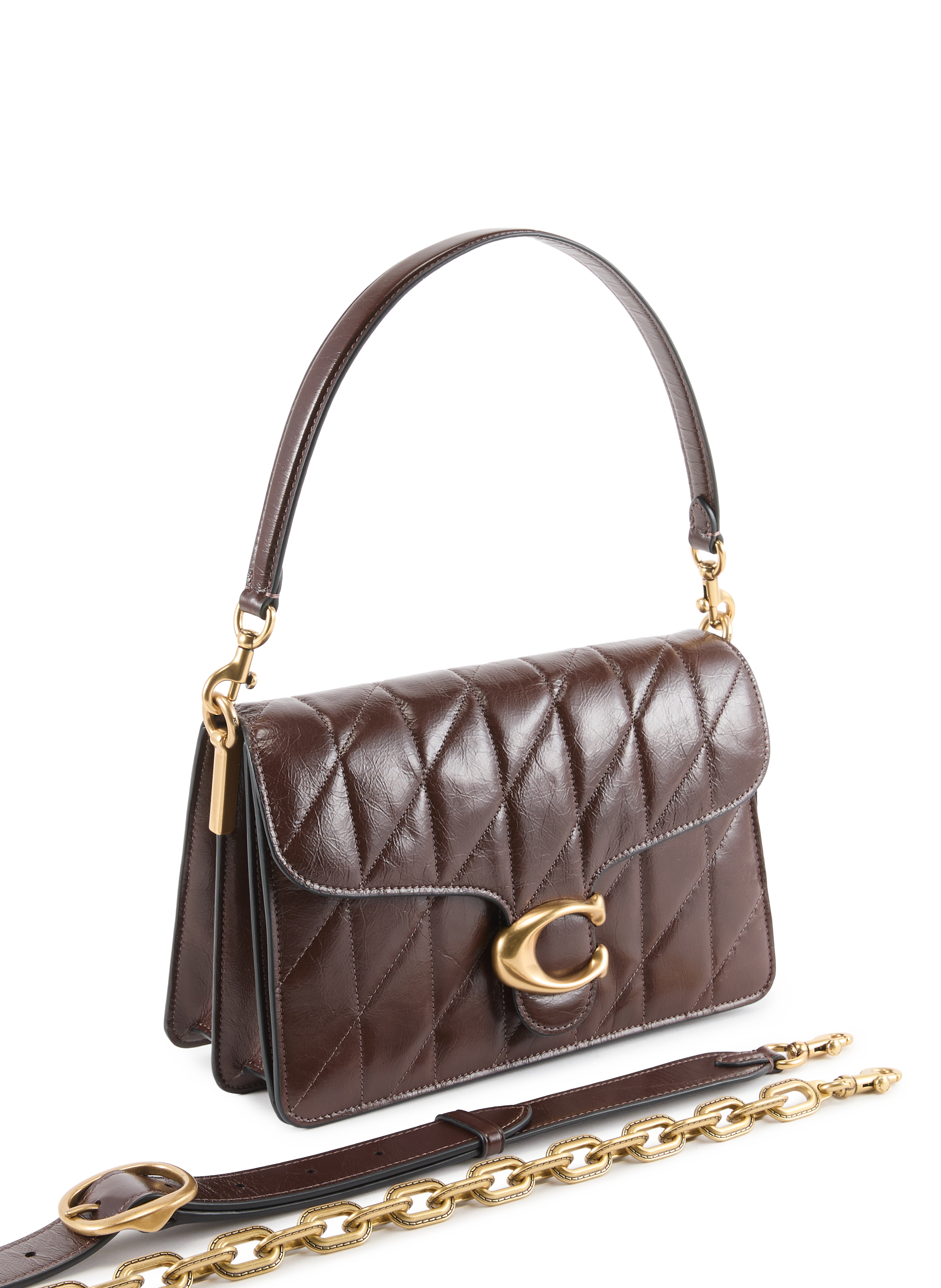 Sac à bandoulière Tabby COACH Marron