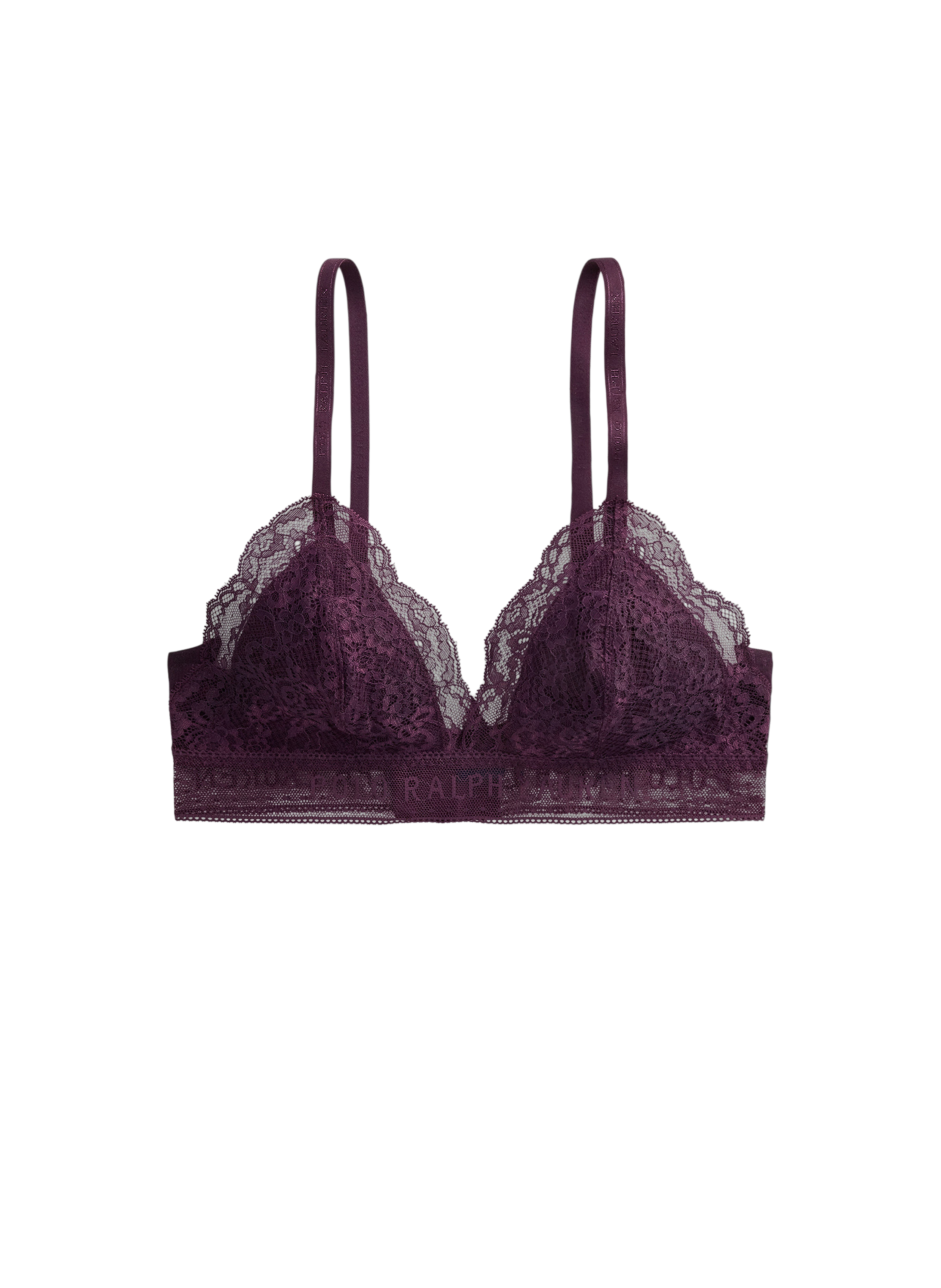 Soutien-gorge dentelle en coton mélangé POLO RALPH LAUREN Violet