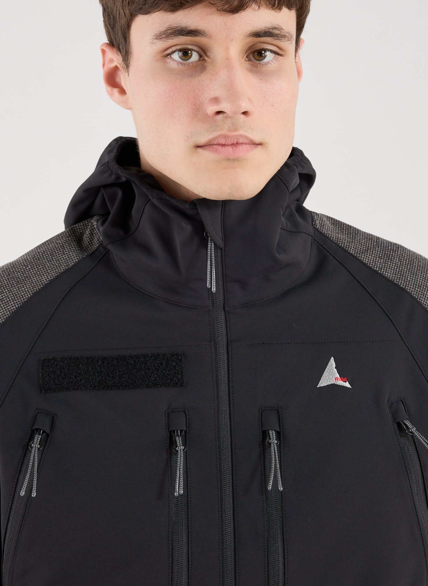 Zip-up jacket with high collar ROA Black