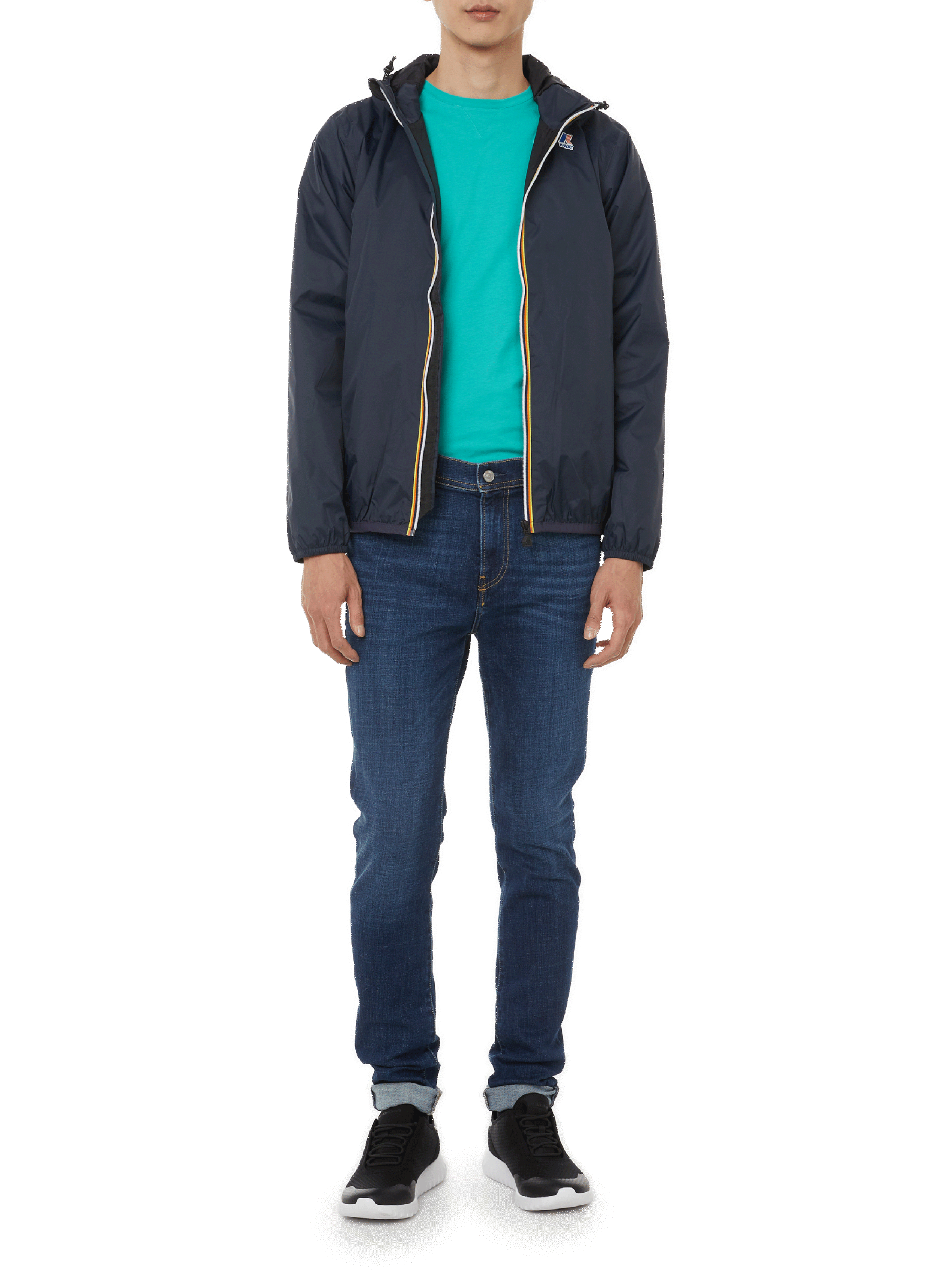 Veste coupe-vent Le vrai 3.0 Claude en nylon K-WAY Bleu