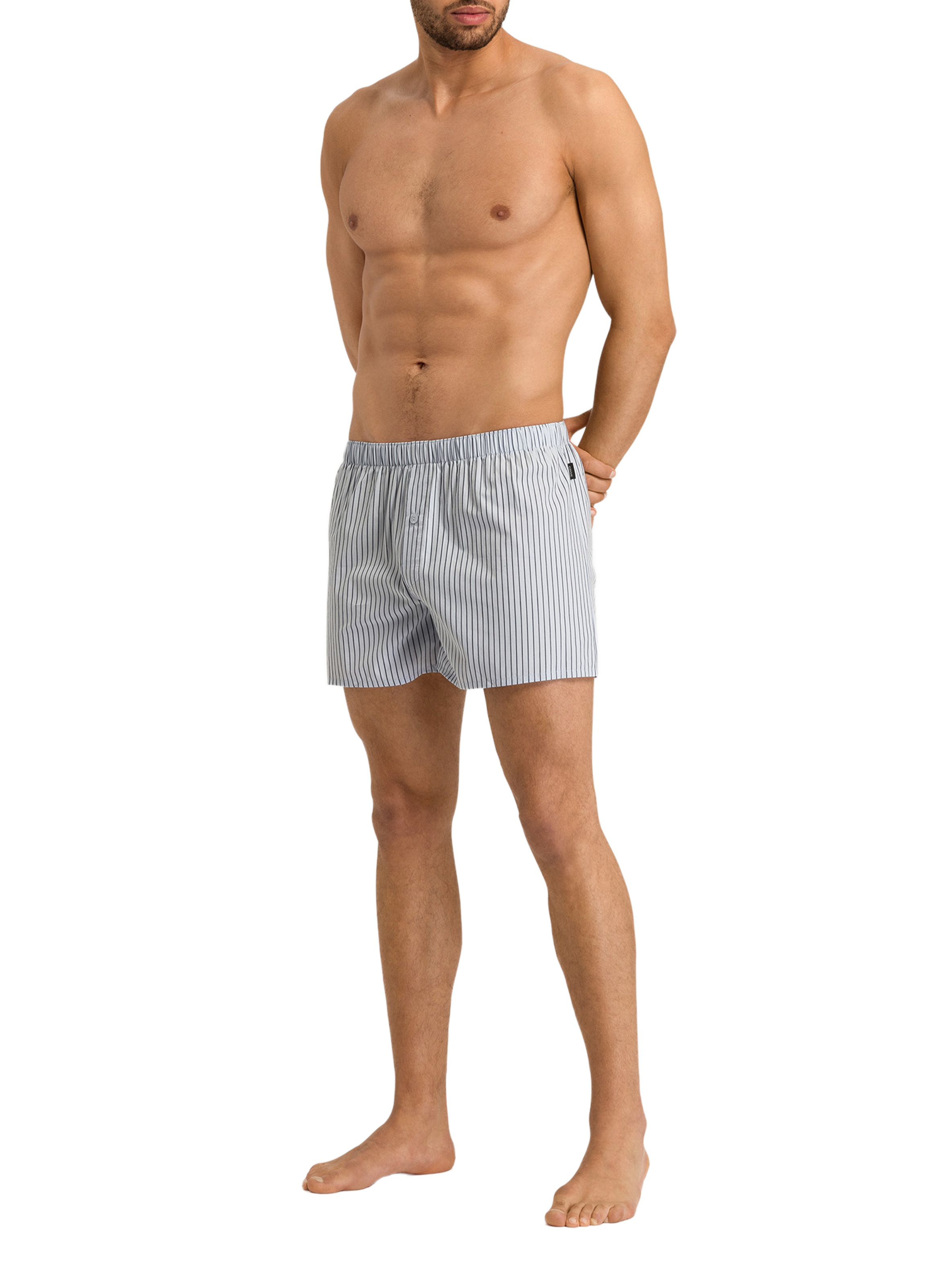Cotton boxer shorts HANRO Blue