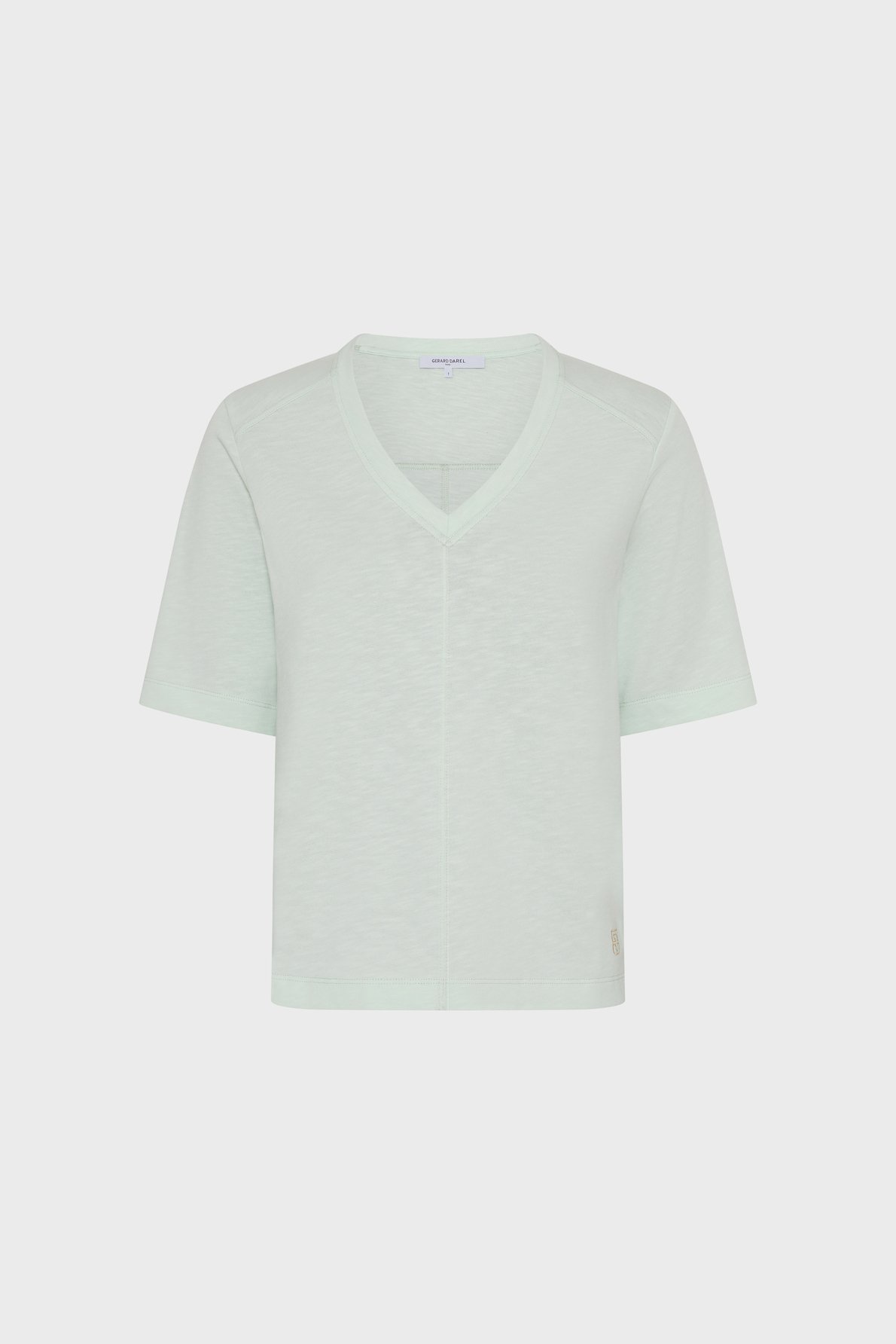 T-shirt V en coton - MARISA GERARD DAREL Vert
