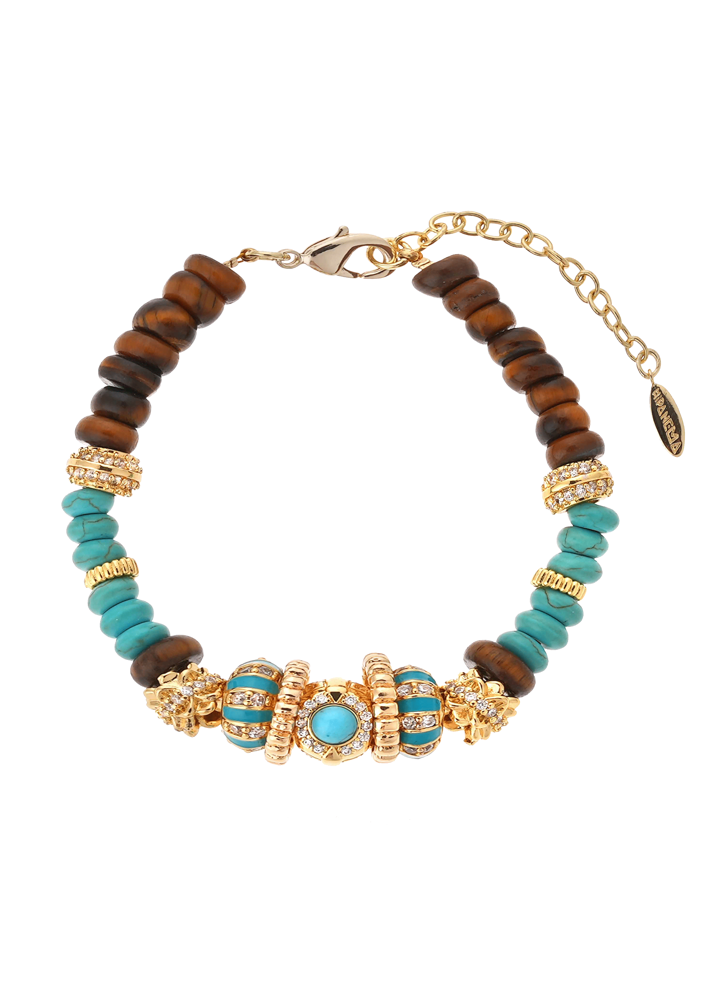 Bracelet réglable de perles tuxi HIPANEMA Bleu