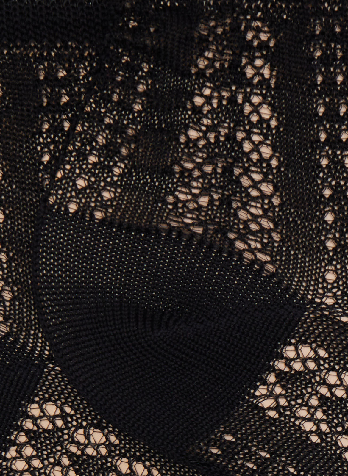 Socquettes ajourées en fil d'Écosse en coton mélangé DORÉ DORÉ Noir