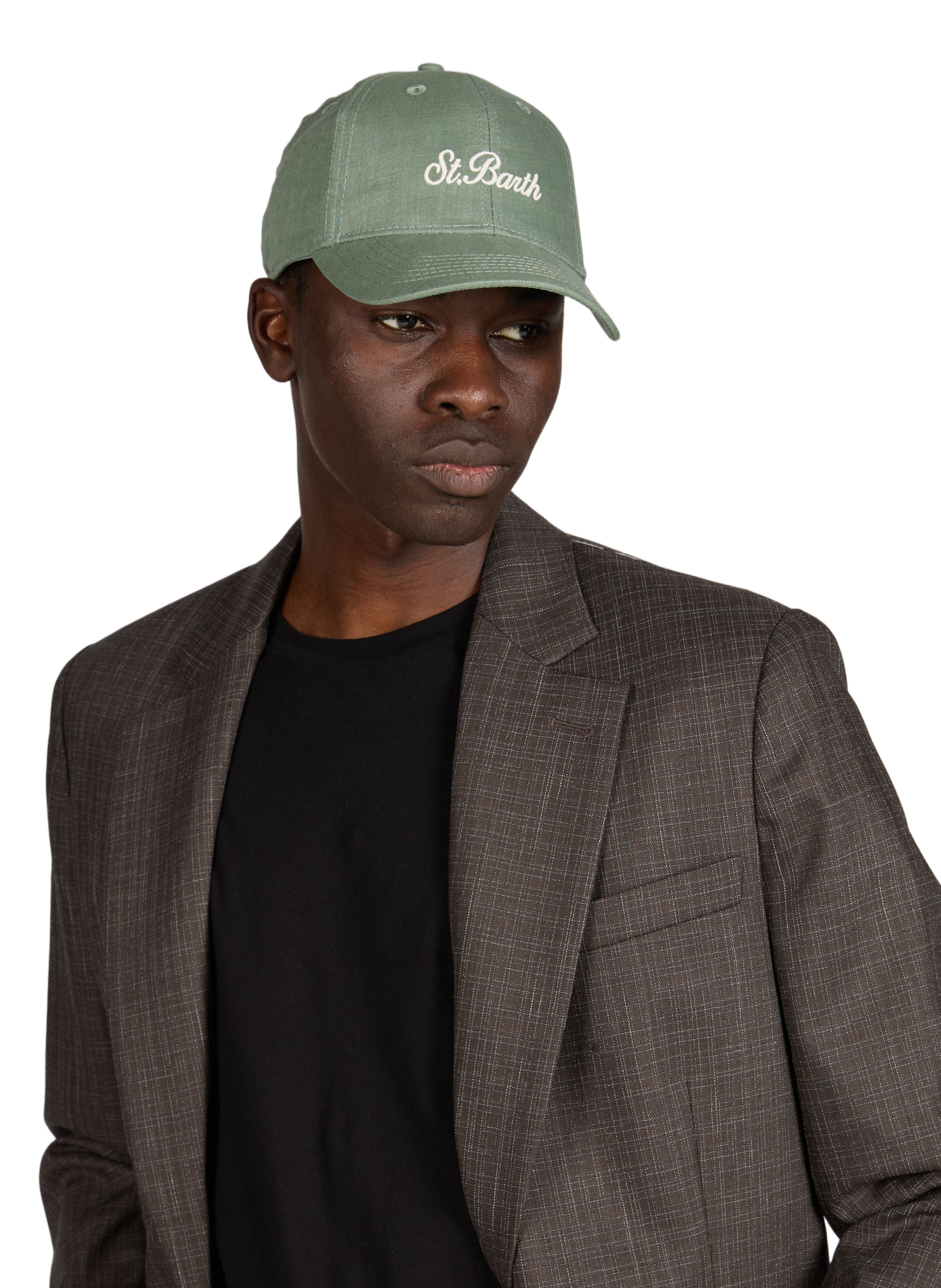 Casquette brodée en coton MC2 SAINT BARTH Vert