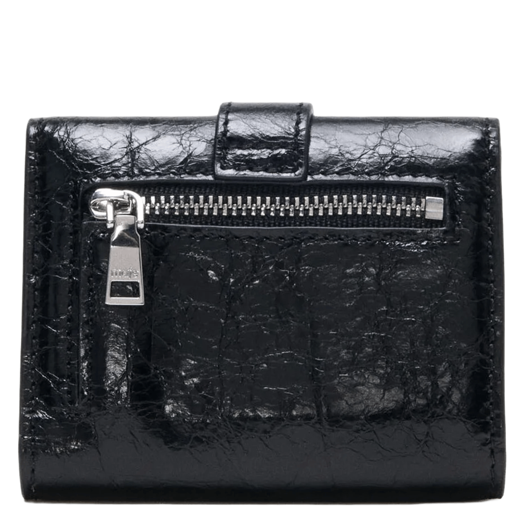 Portefeuille en cuir MAJE Noir