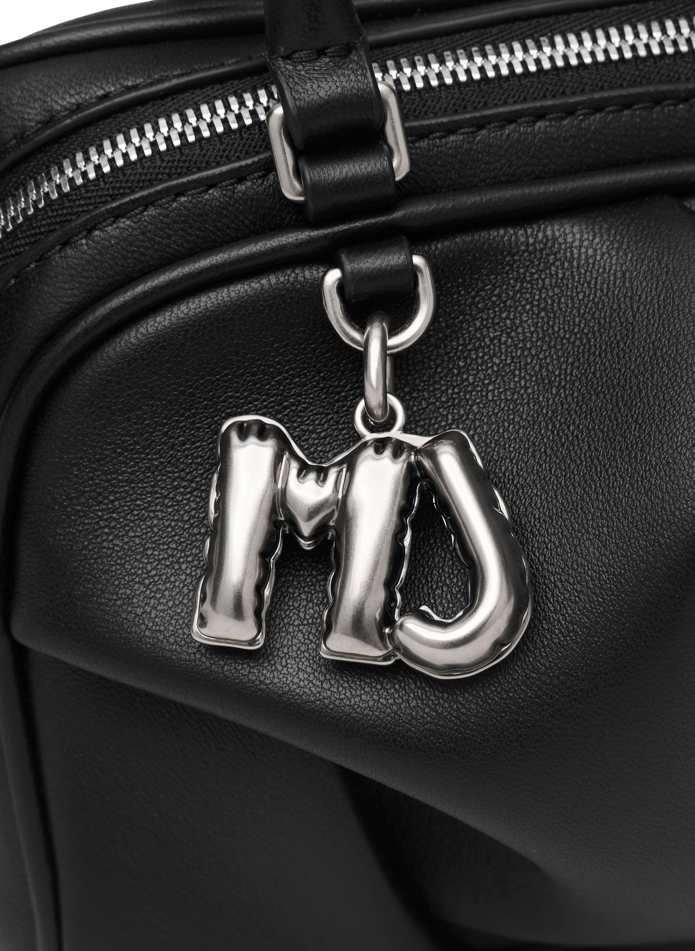 The Mini Wave Leather Crossbody Bag MARC JACOBS Black