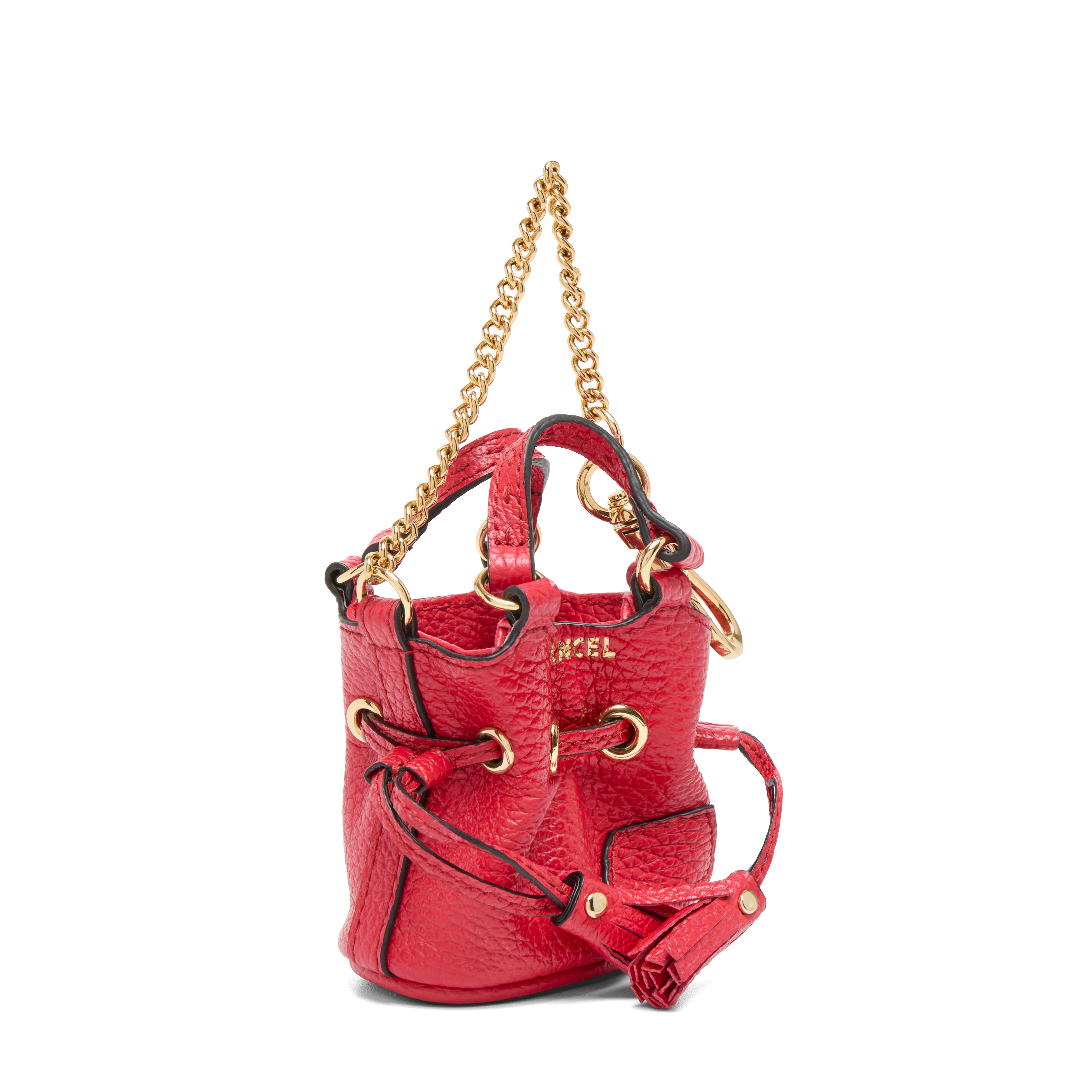 Accessoire voor tas capsulecollectie 150 jaar van runderleer LANCEL Rood