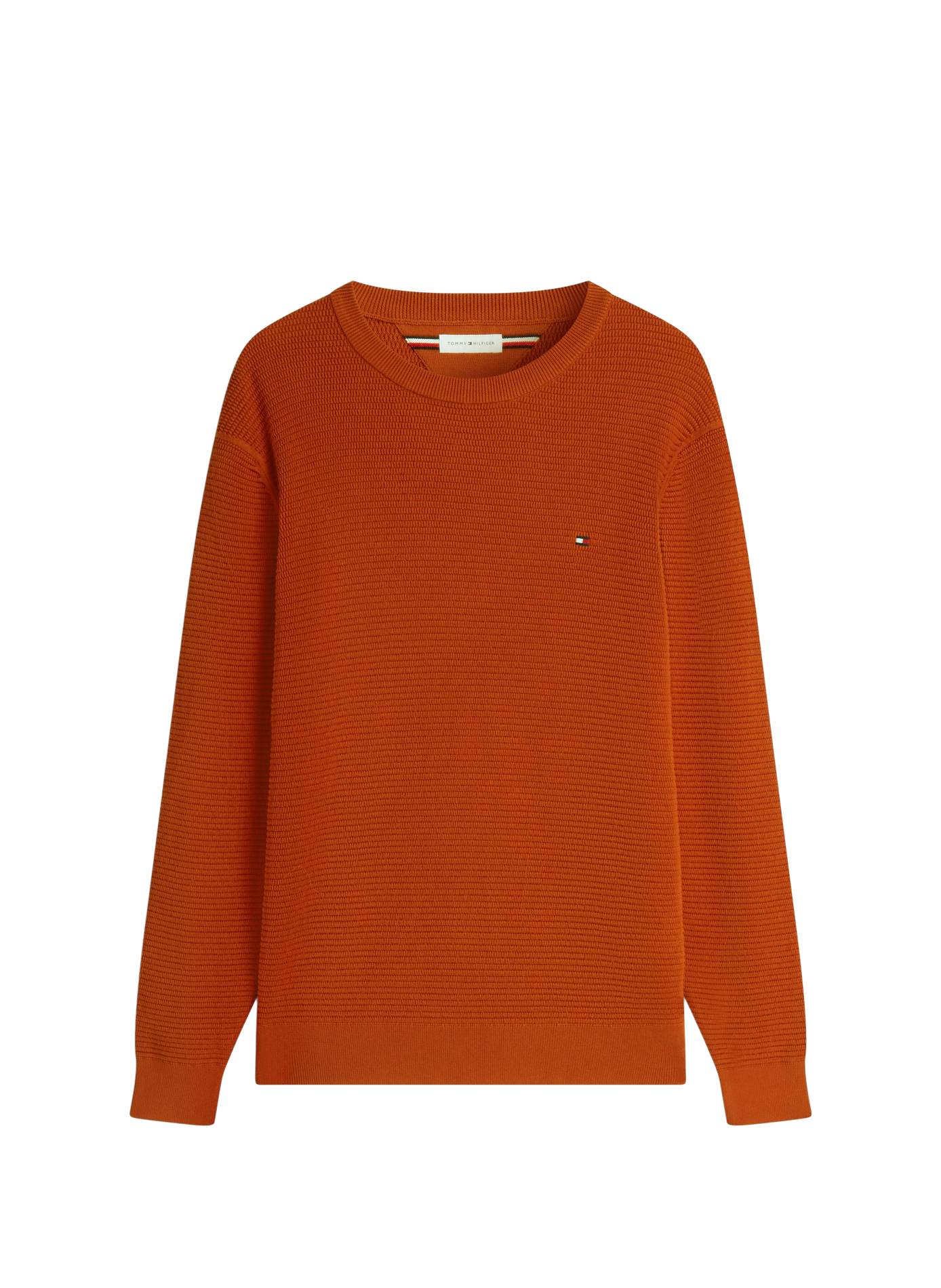 Ribbed cotton sweater TOMMY HILFIGER Brown