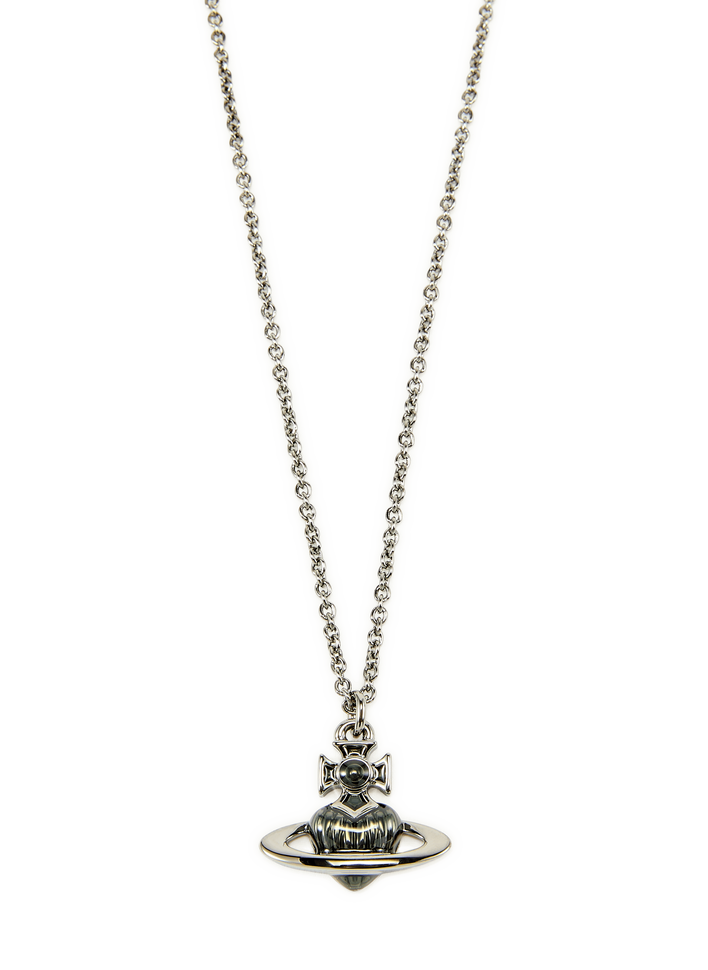 Collier à logo emblématique VIVIENNE WESTWOOD Noir
