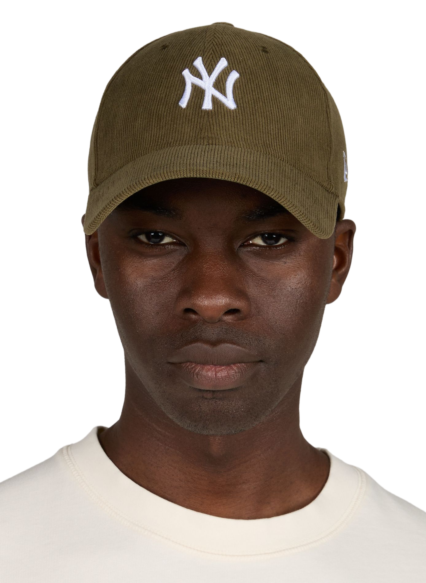 Gerippte Kappe mit gesticktem Logo NEW ERA Khaki