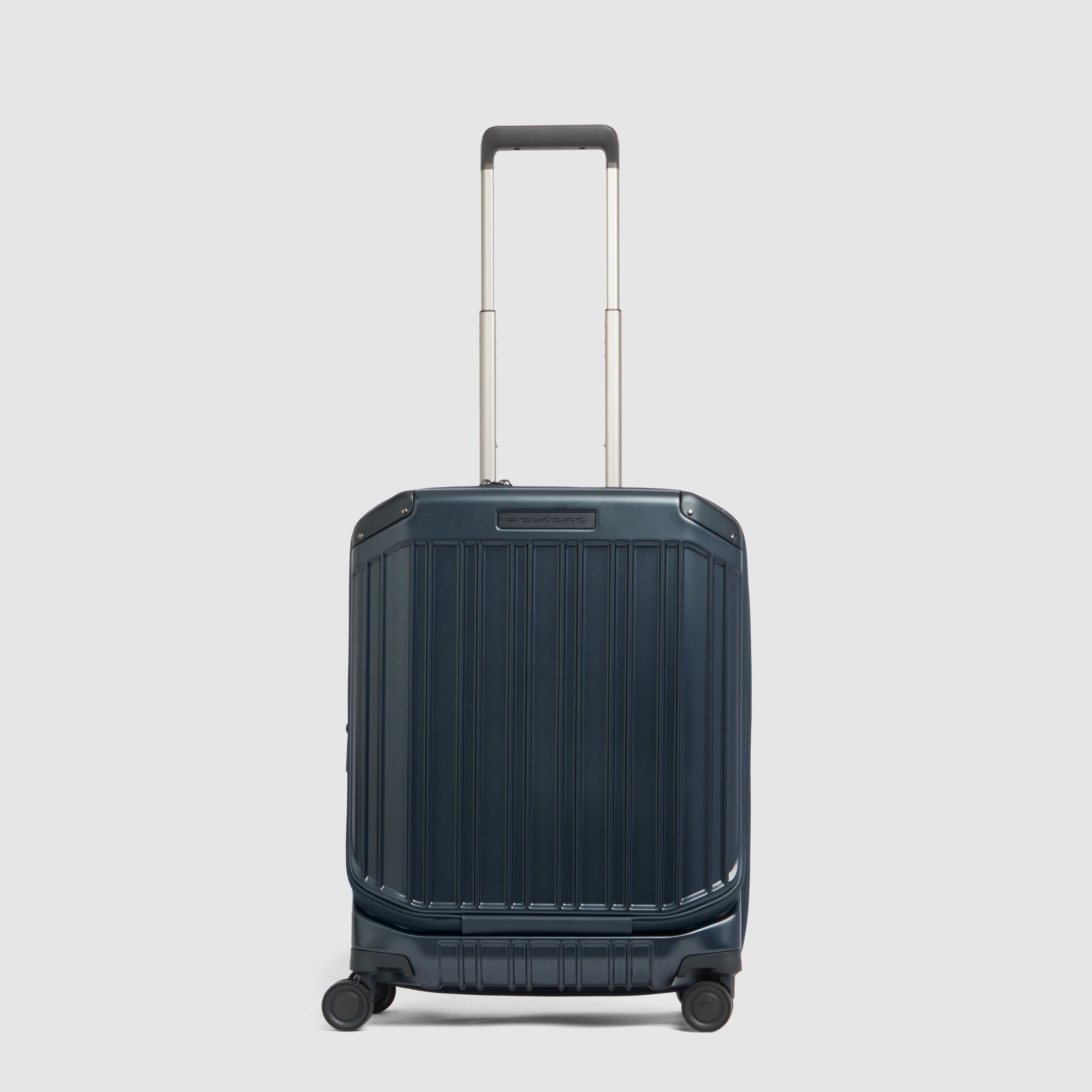 Cabin suitcase for laptop with dual opening PIQUADRO Blue