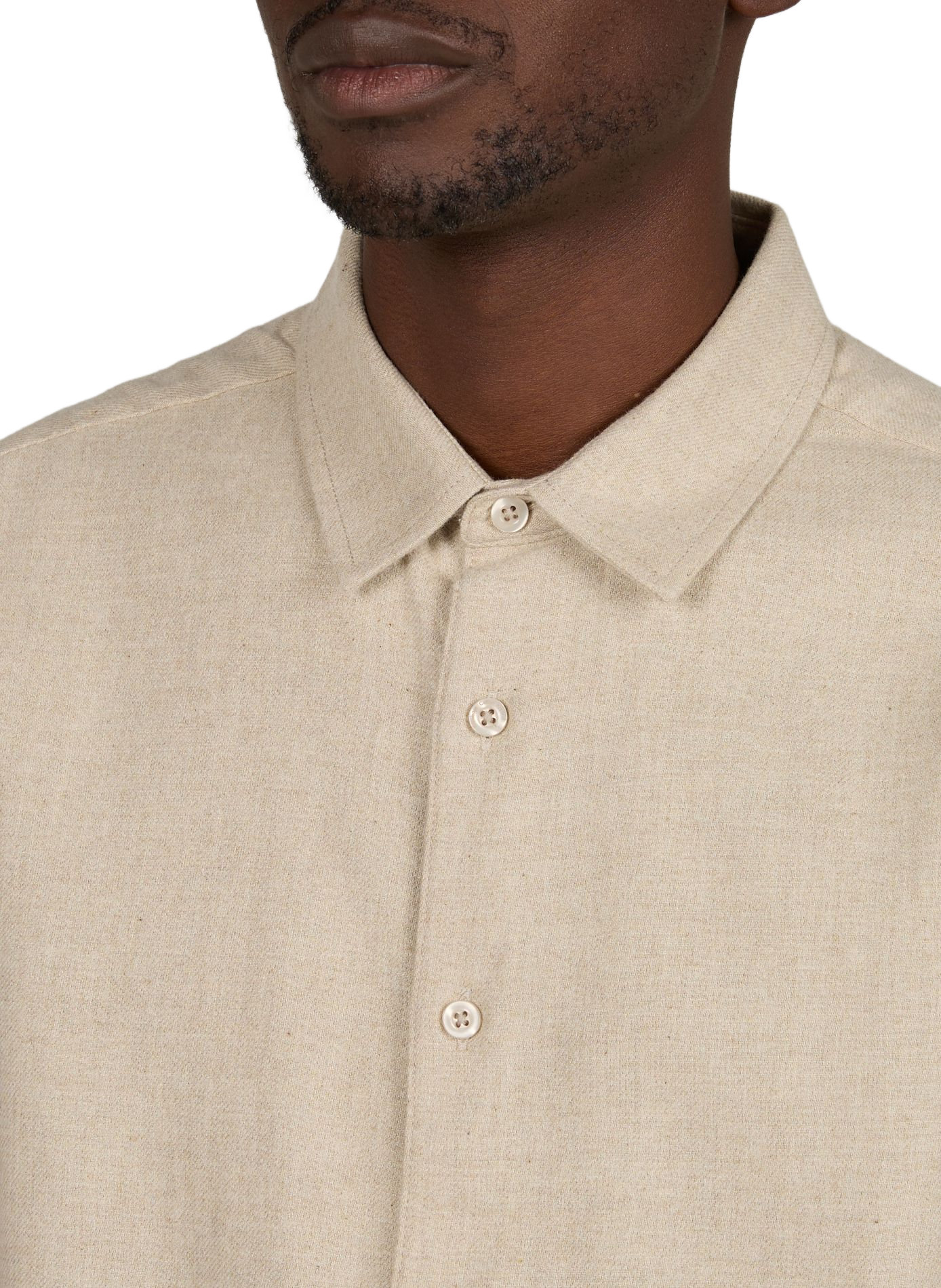 Straight cotton shirt KNOWLEDGE COTTON Grey