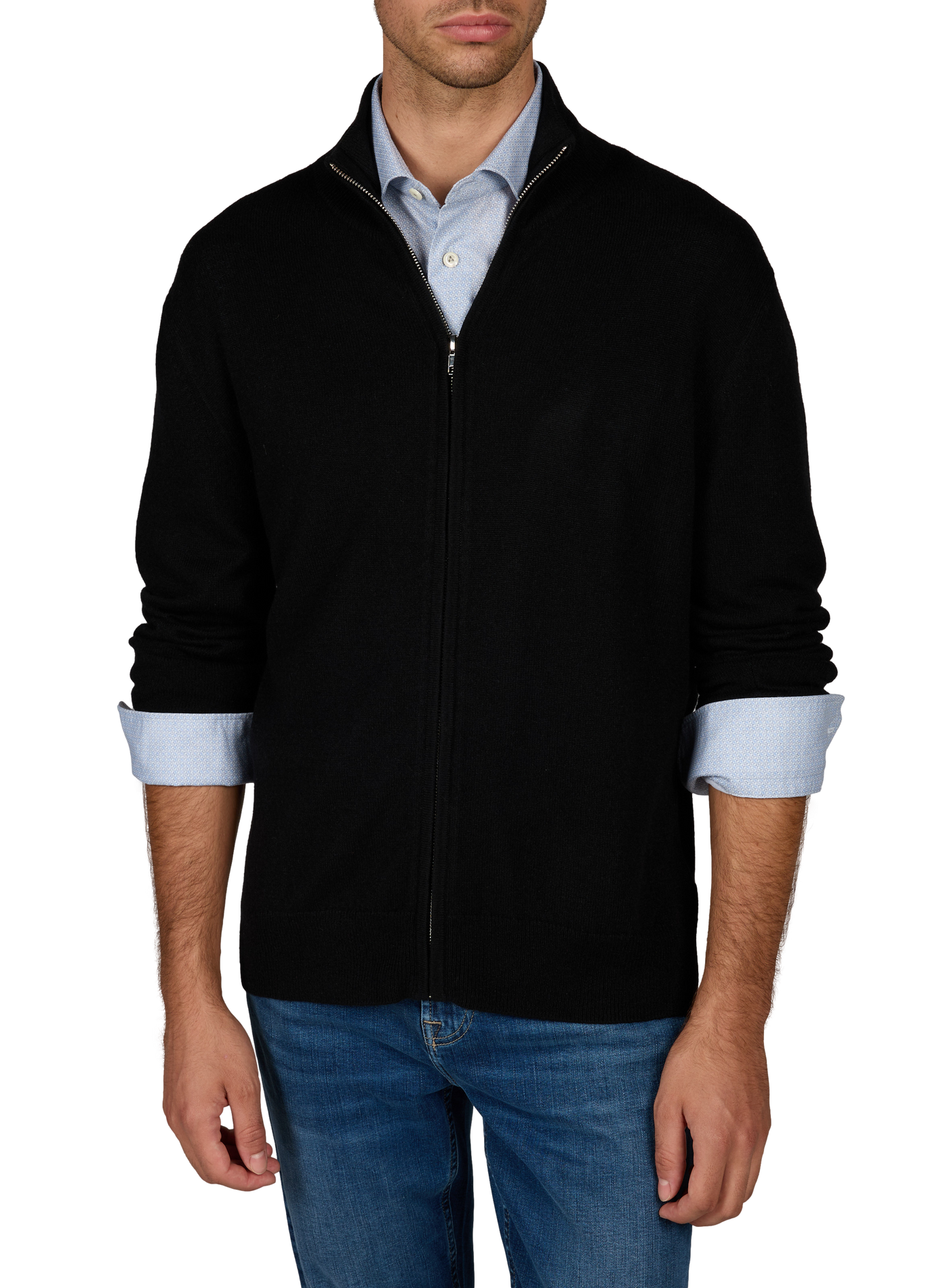 Gilet Yvan-H droit zippé en cachemire AU PRINTEMPS PARIS Noir