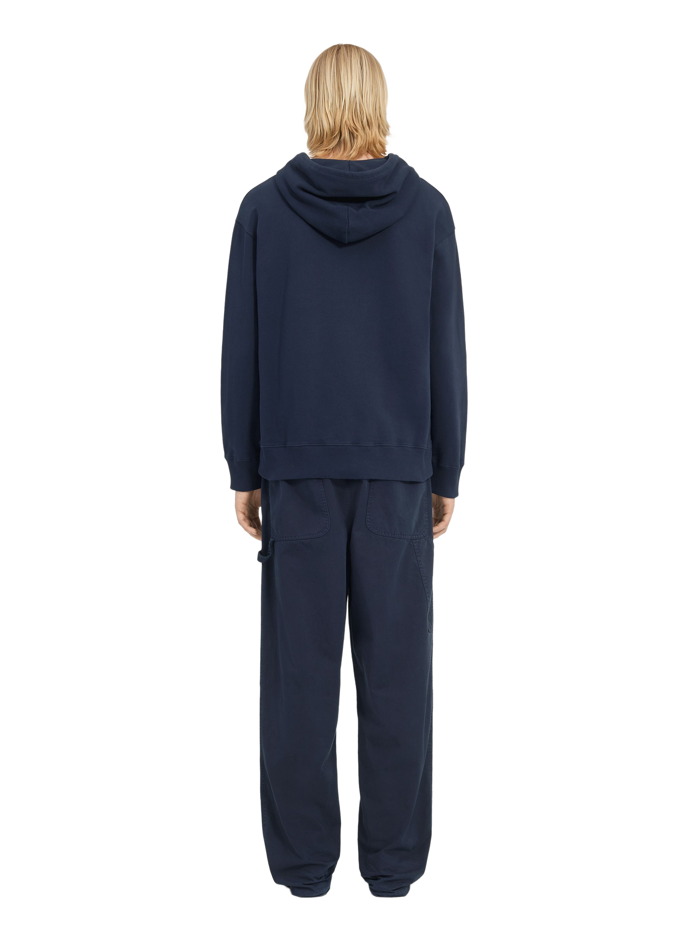 Hoodie à capuche droit uni MAISON MARGIELA Bleu