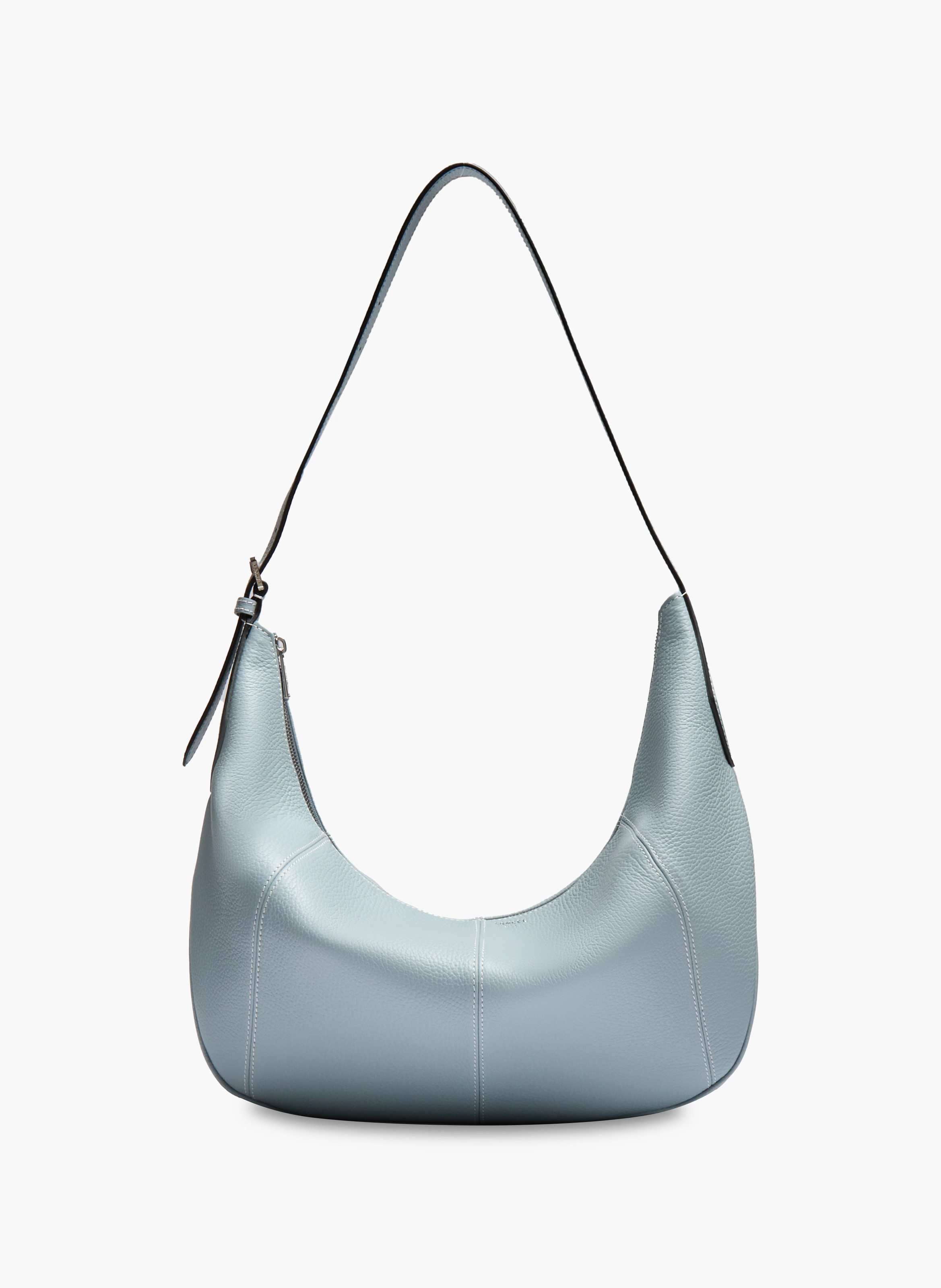 Sac hobo zippé l victoire de lancel en cuir LANCEL Bleu