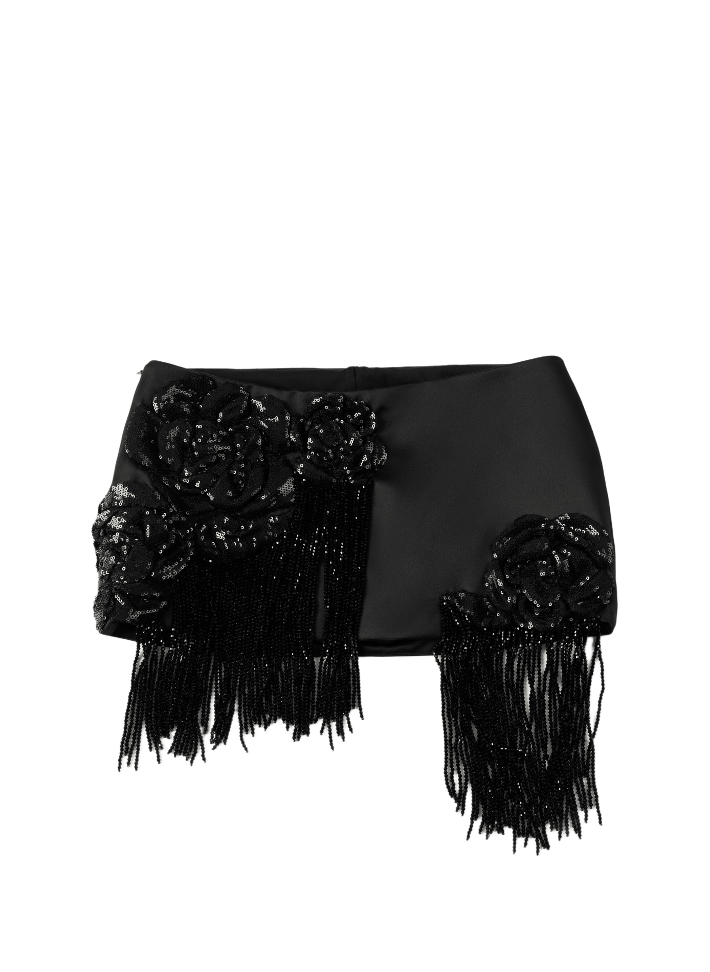 Gotham skirt with sequin floral details FANCI CLUB Black