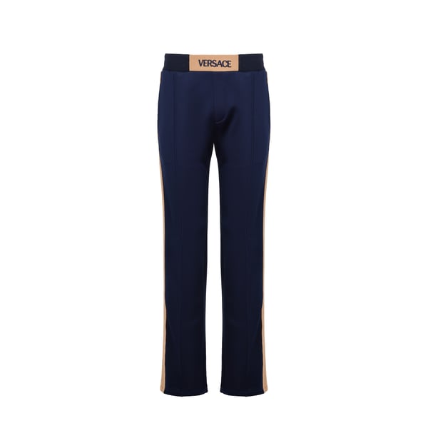 Pantalon de survêtement bicolore à logo