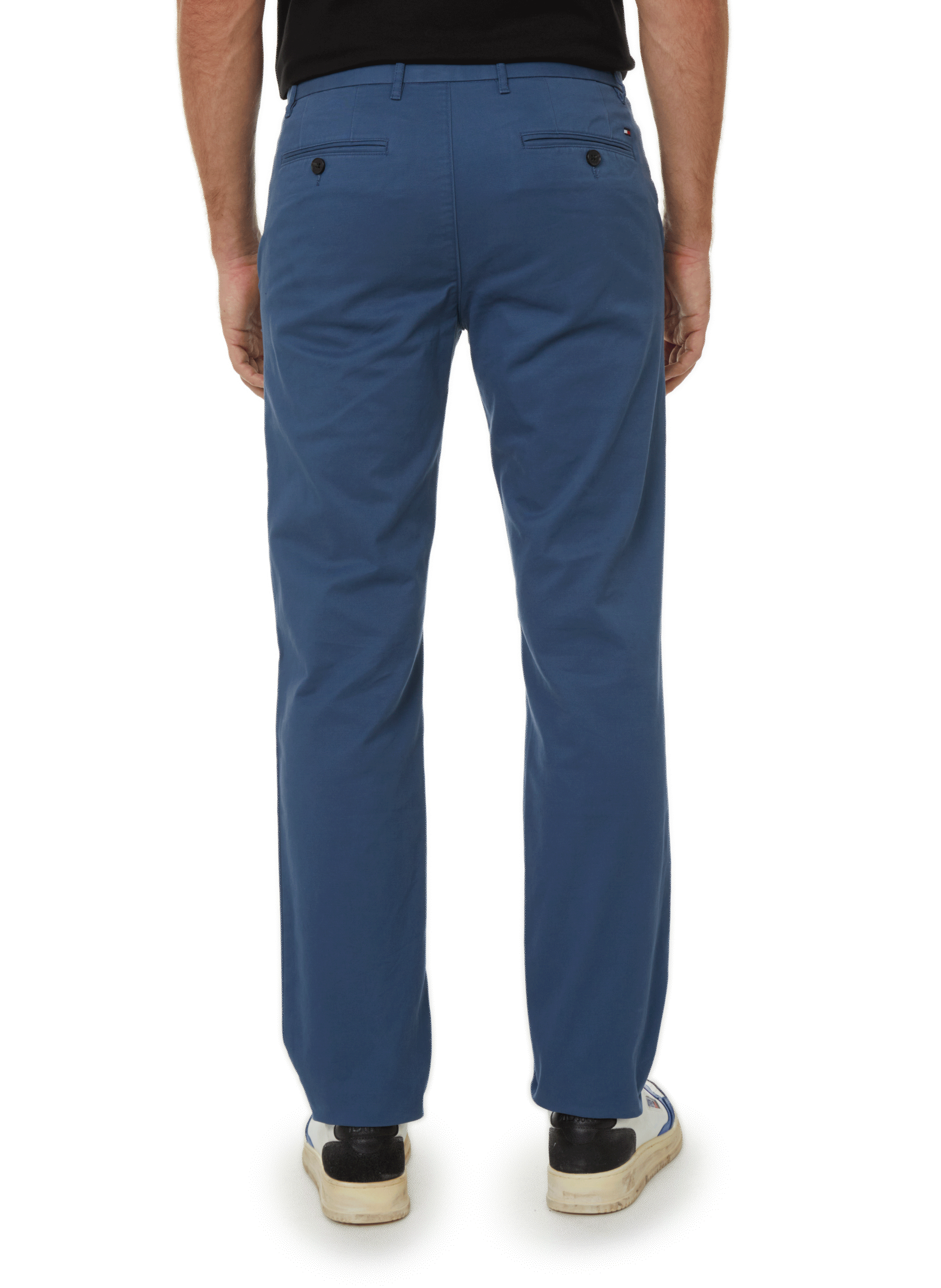 Pantalon droit Denton en coton mélangé | Bleu TOMMY HILFIGER Homme