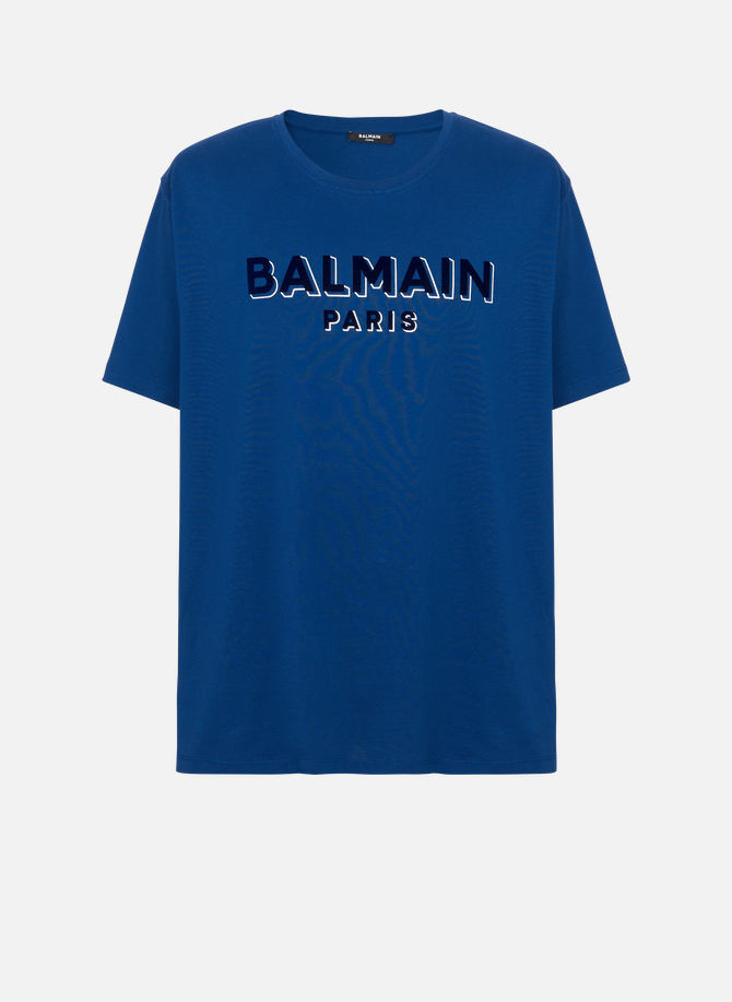 T-shirt balmain floqué métallisé BALMAIN